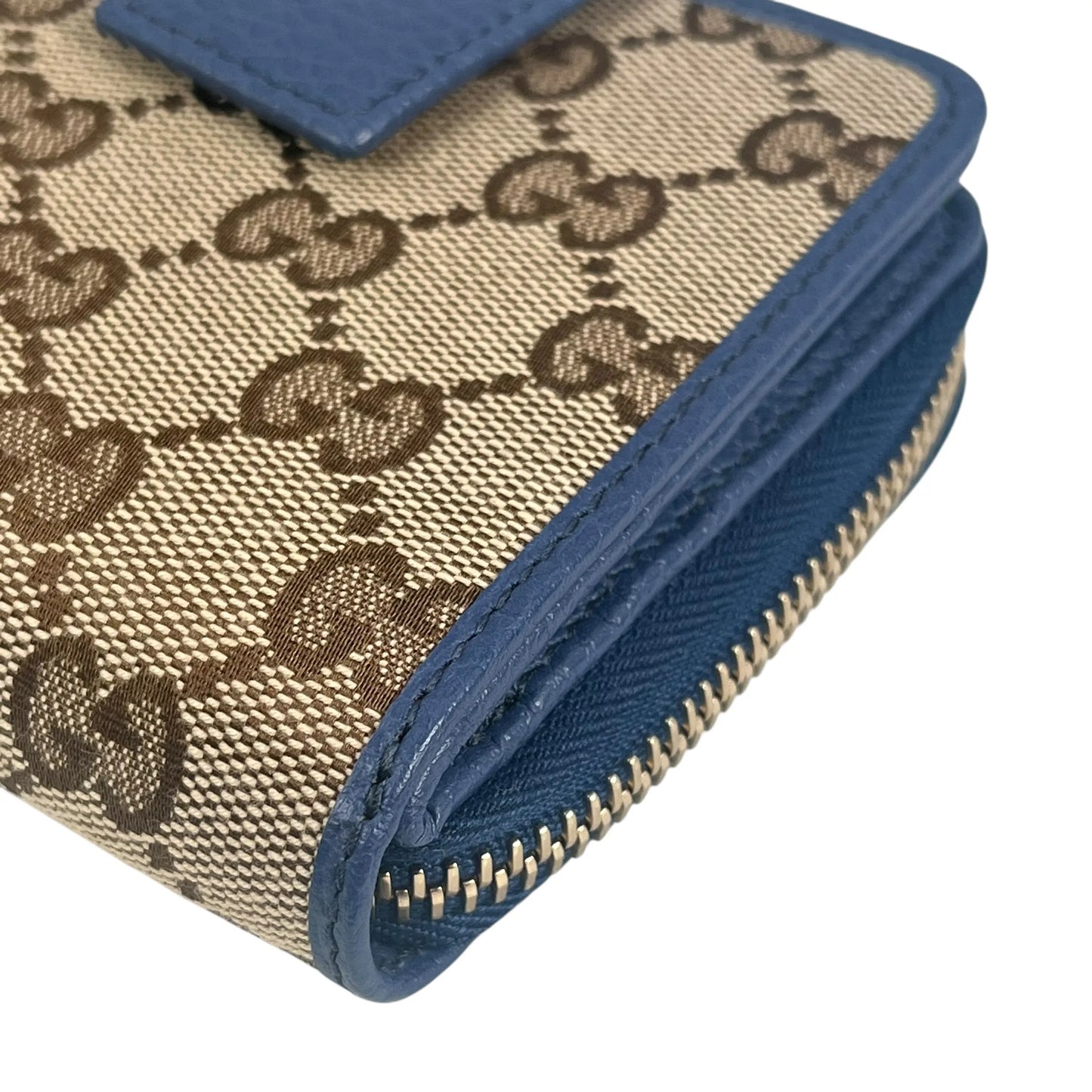 GUCCI GG Canvas Compact Wallet - Brown