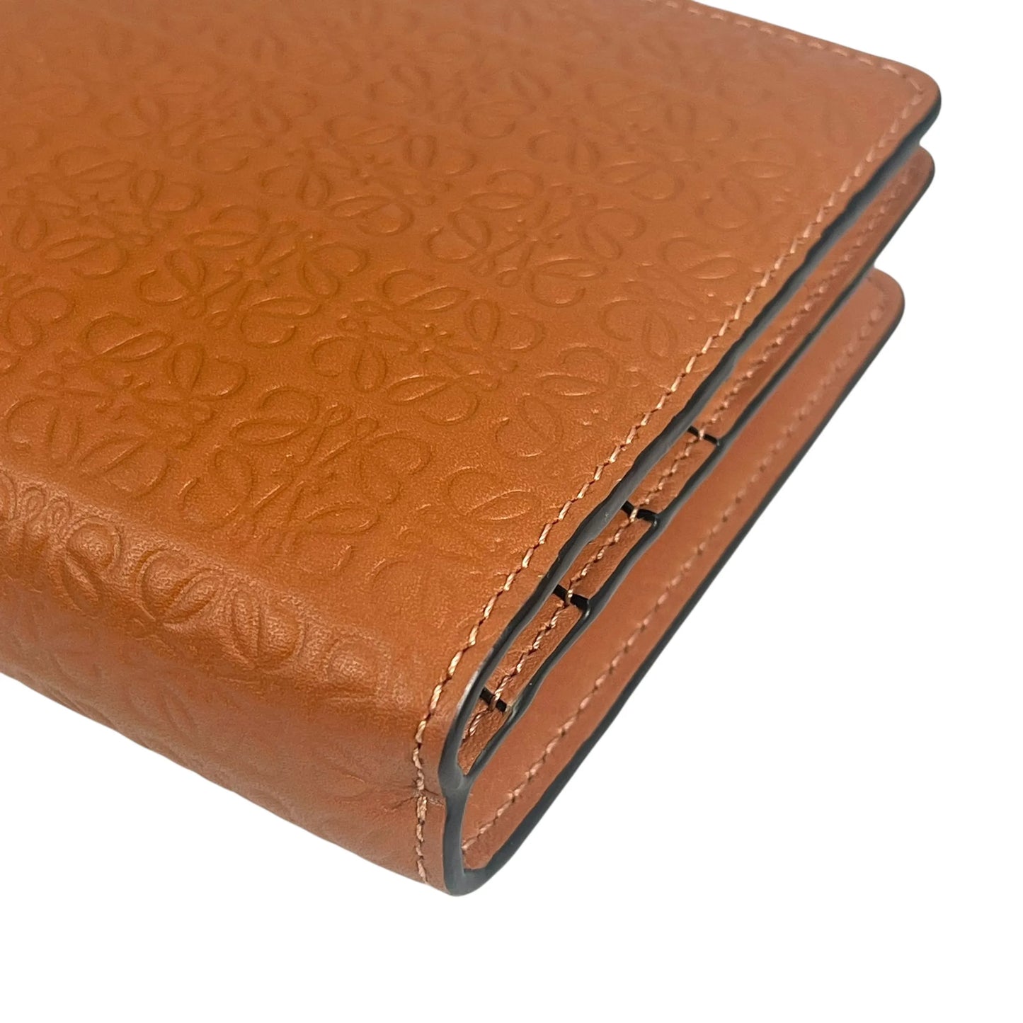 Loewe Repeat Compact Wallet - Brown