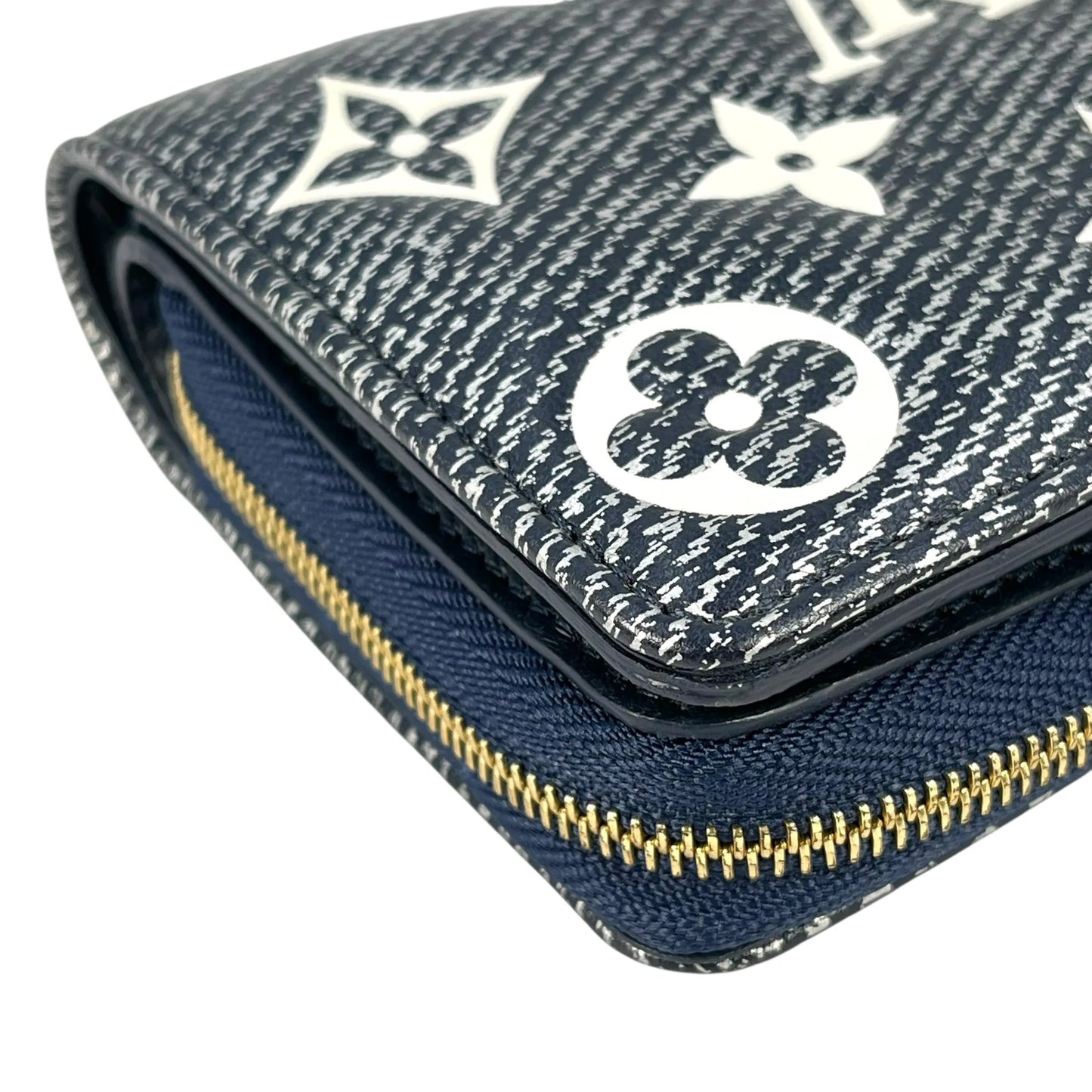LOUIS VUITTON Portefeuille Lou Monogram Compact Wallet - Navy