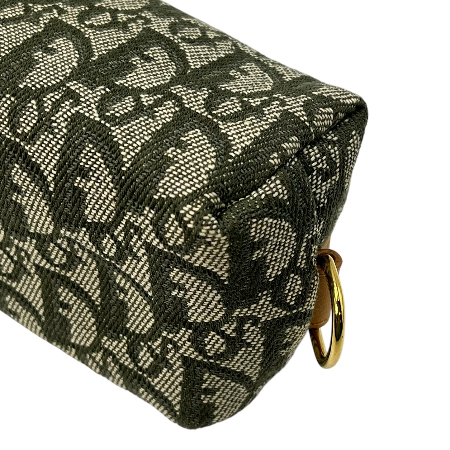Dior Trotter Canvas Pouch Olive Green