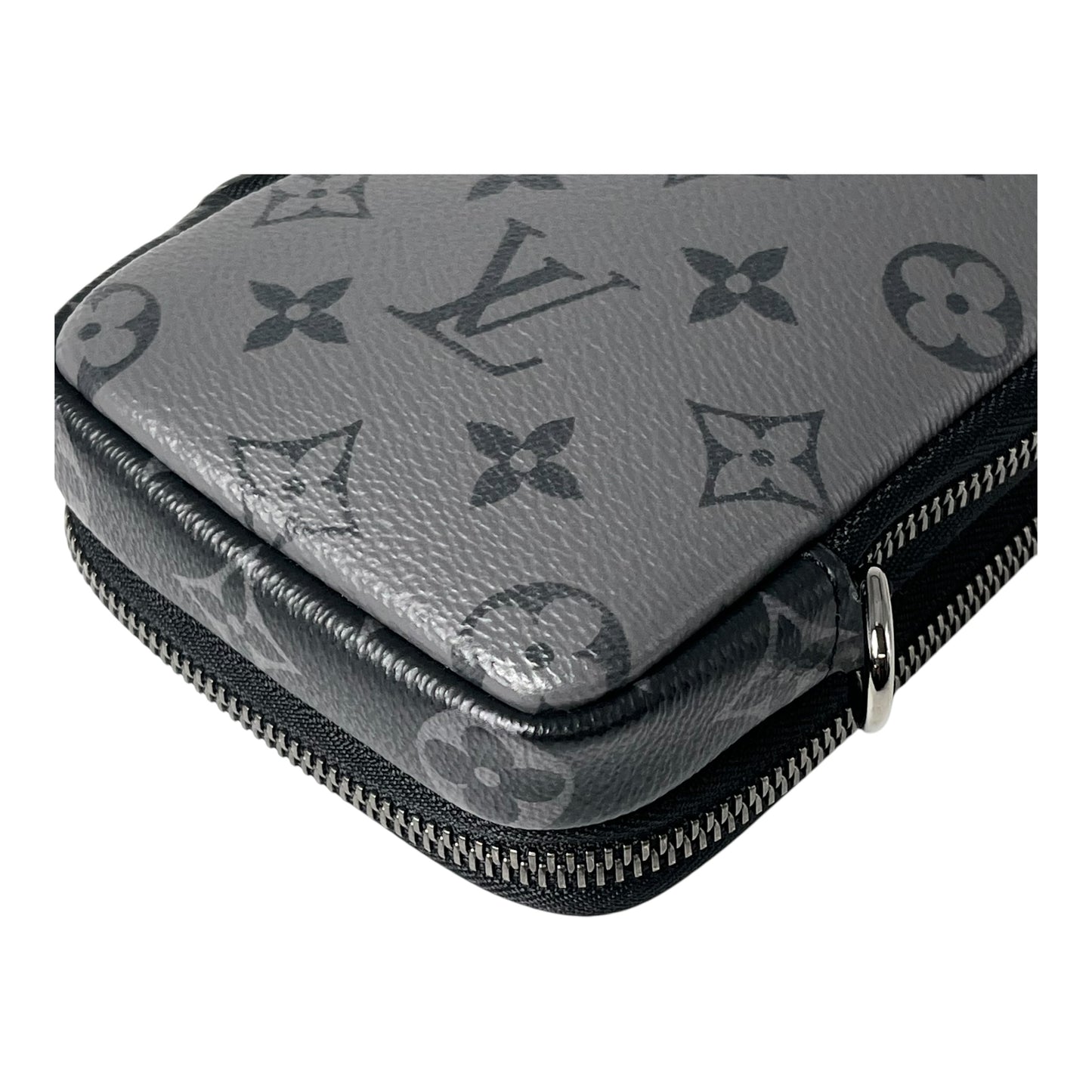 Louis Vuitton Double Phone Pouch Rev erse Monogram Eclipse