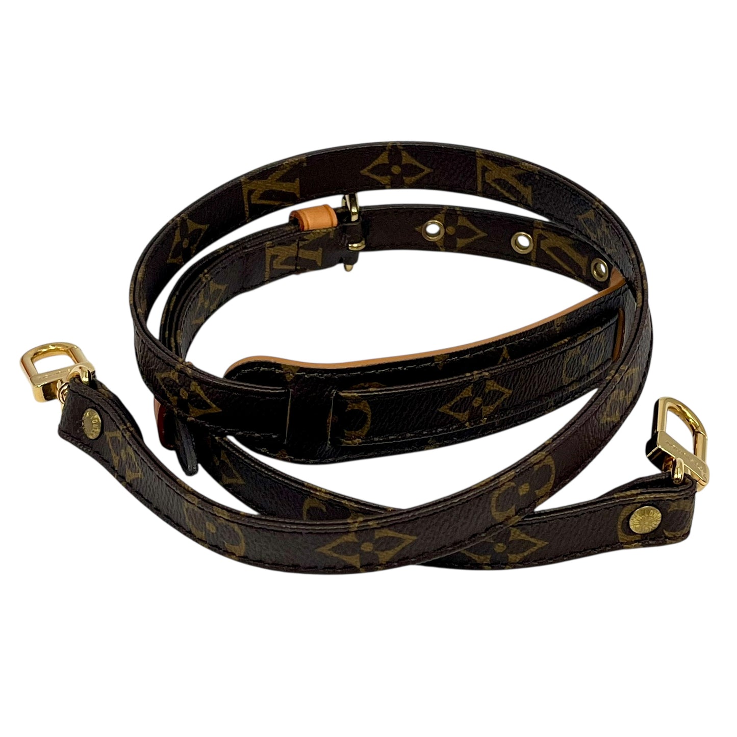 Louis Vuitton Monogram Canvas Leather Strap 101-118 cm