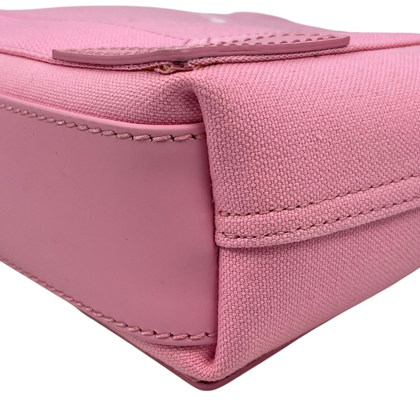 BALENCIAGA Navy Canvas XS Hand Bag - Pink