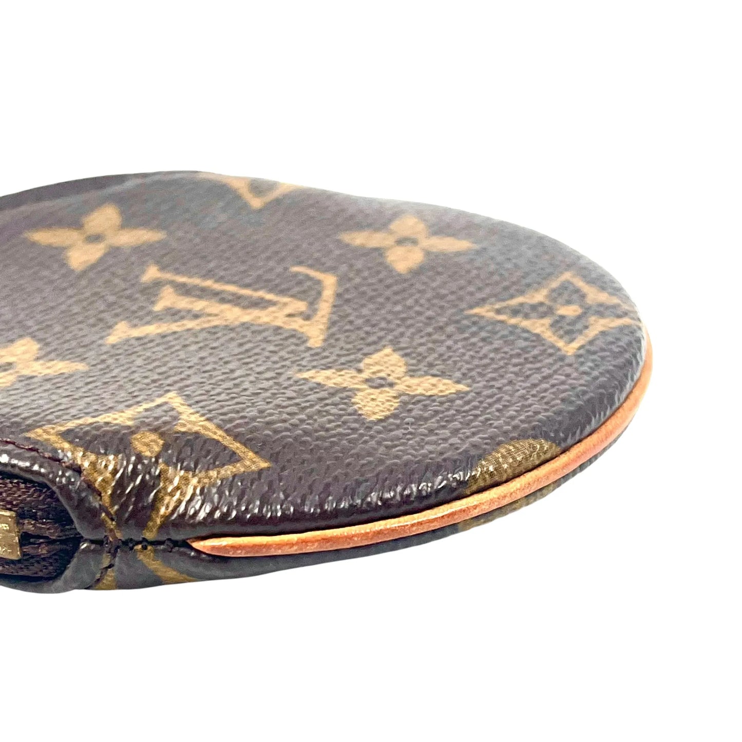 Louis Vuitton Monogram Porte-Monnaie Rond Coin Case - Brown