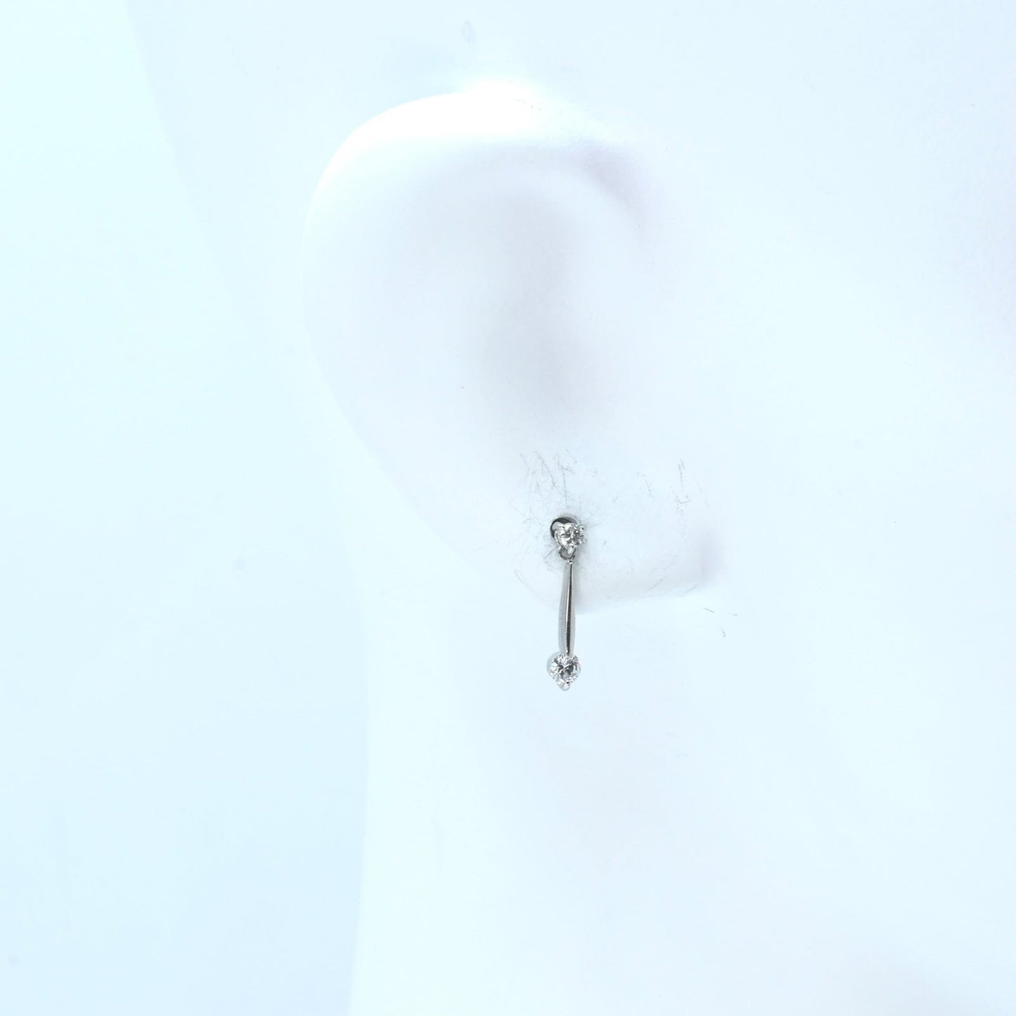 Pt900 Diamond Earring