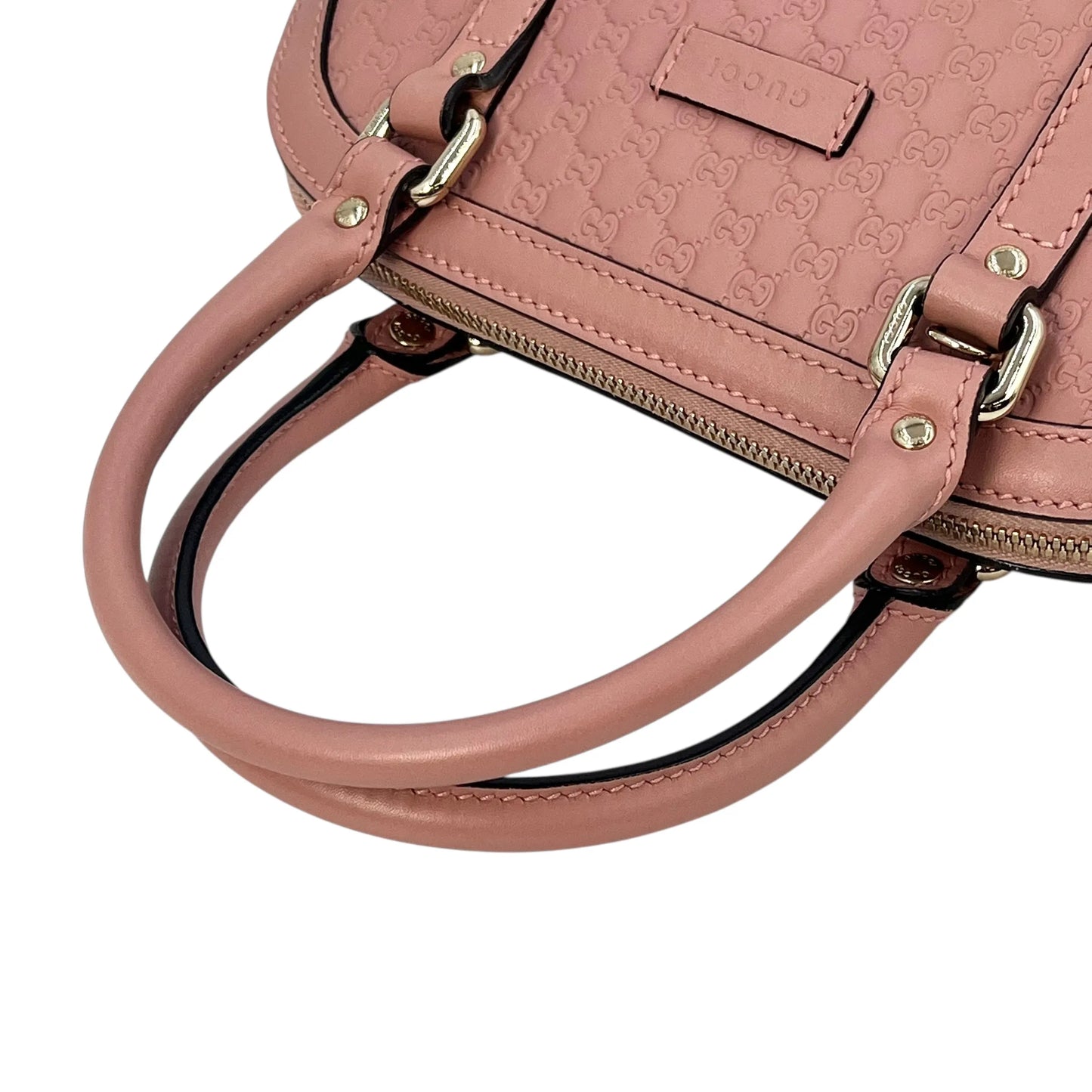 GUCCI Microssima Nice Dome Hand Bag Shoulder Bag - Pink