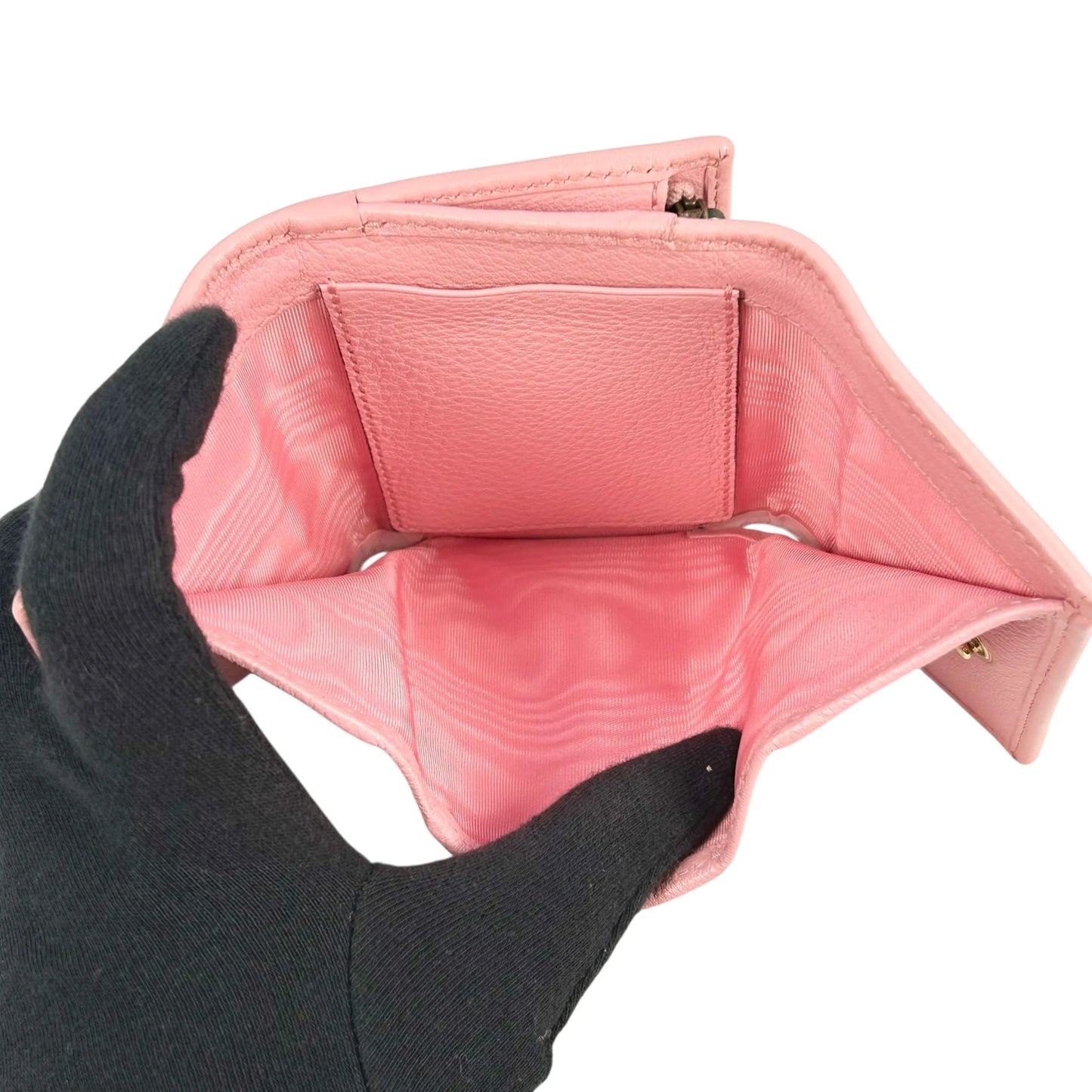 GUCCI GG marmont Bamboo Compact Wallet - Pink