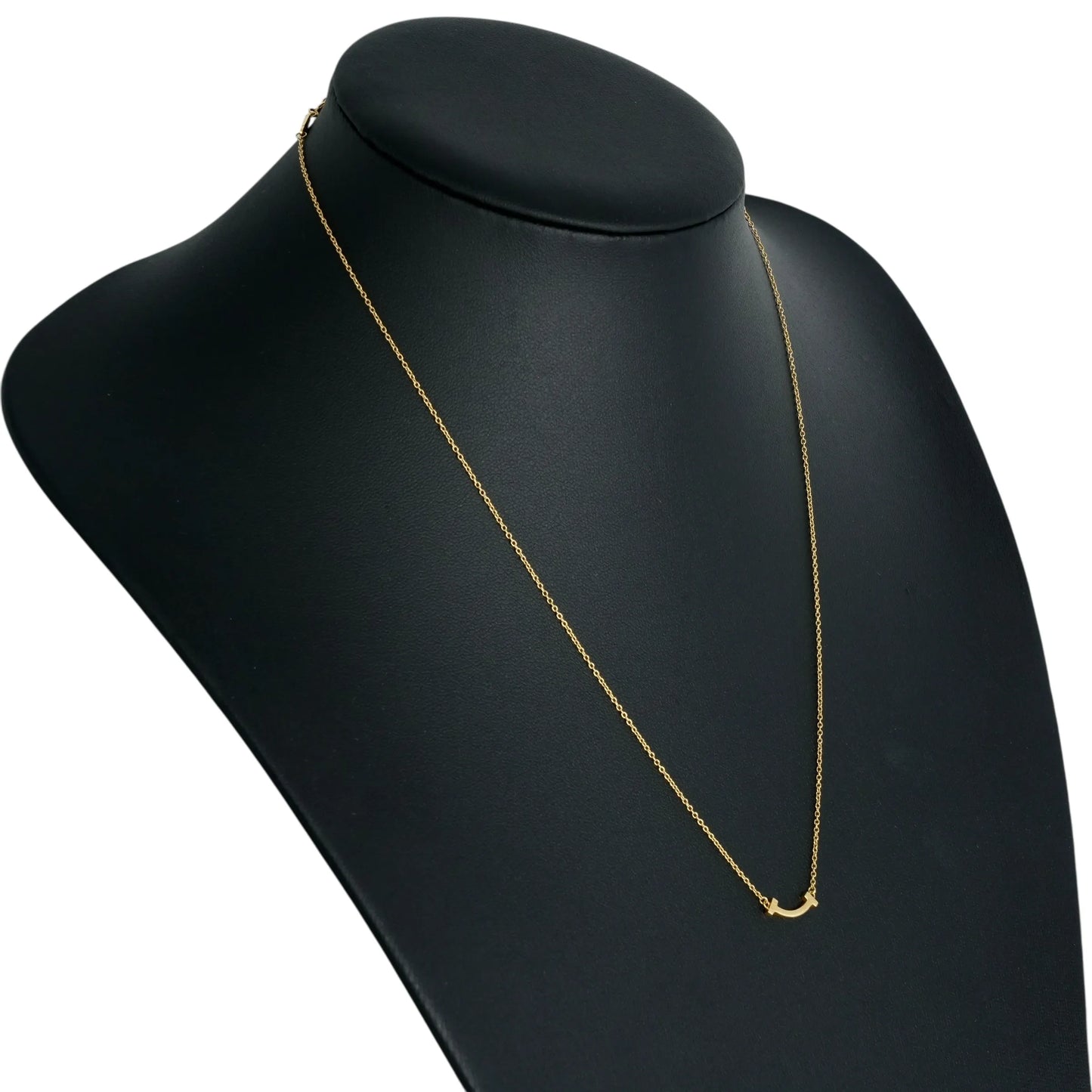 Tiffany T-Smile Yellow Gold Mini Necklace