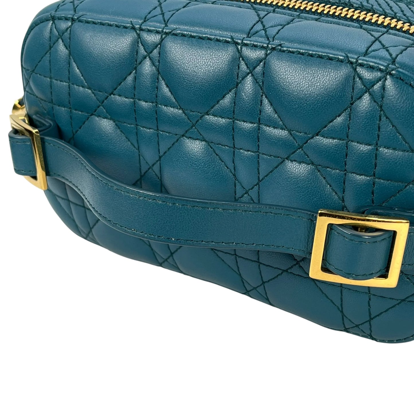 Dior Small Travel Vanity Hand Bag Shoulder Bag - Blue
