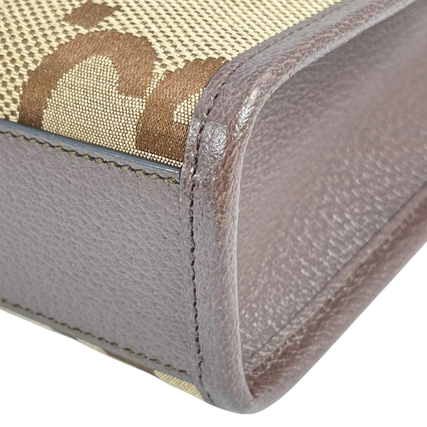 GUCCI Jumbo GG Mini Hand Bag Shoulder Bag - Brown