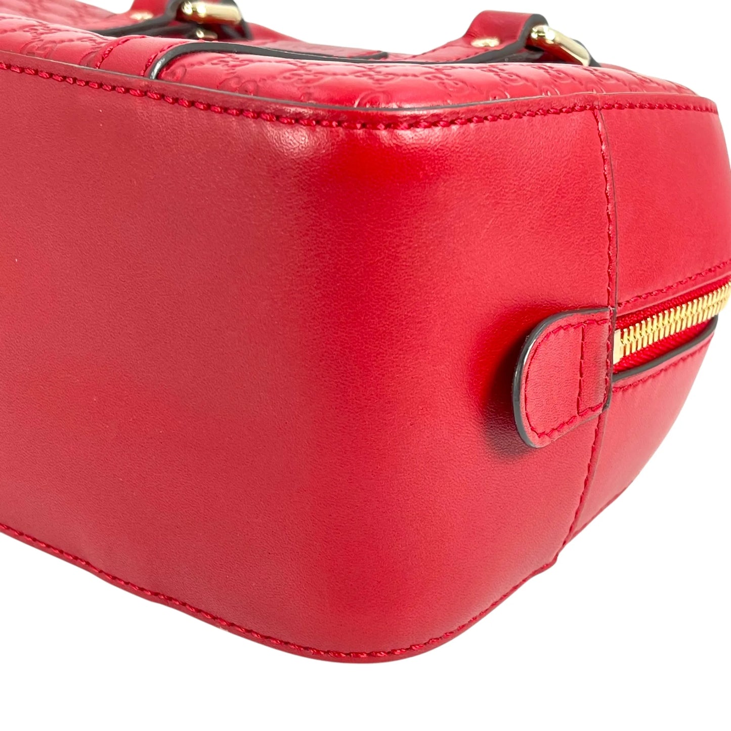GUCCI Micro Guccissima Hand Bag - Red