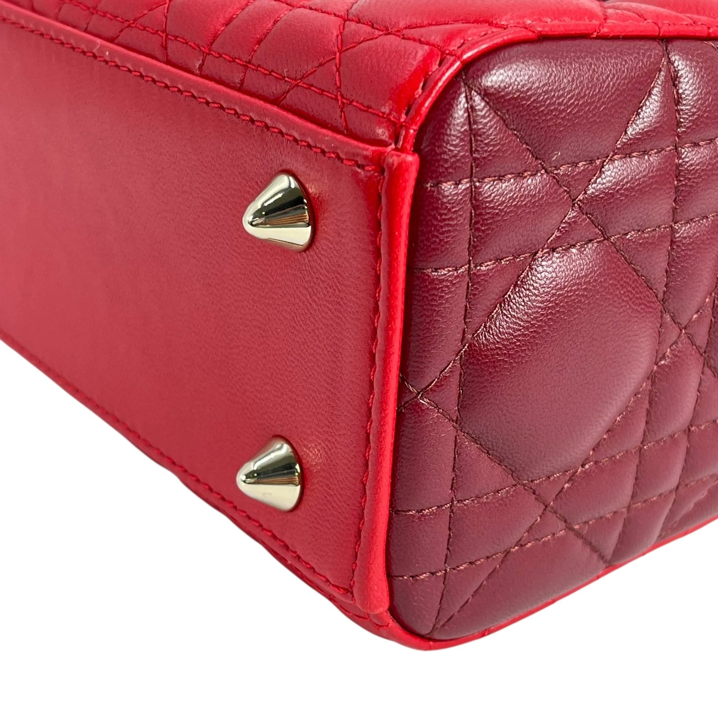 Dior Lady Dior Small Hand Bag - Red