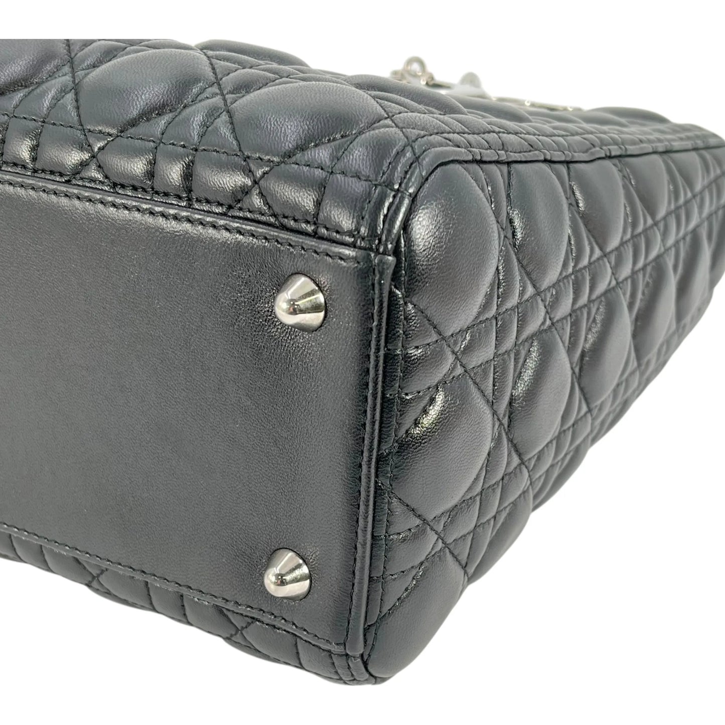 Dior Lady Dior Large Hand Bag - Black