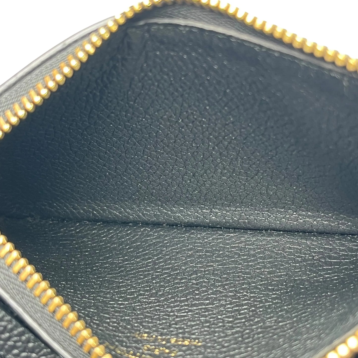 Louis Vuitton Monogram Empreinte Porte Cartes Card Case - Black