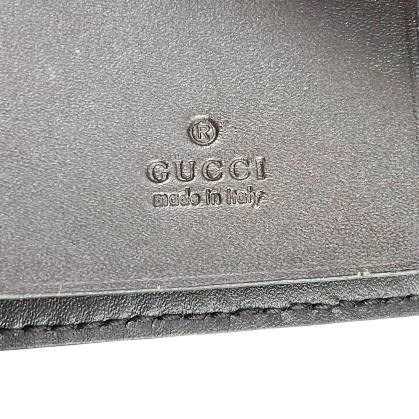 GUCCI Guccissima Key Case - Darkbrown
