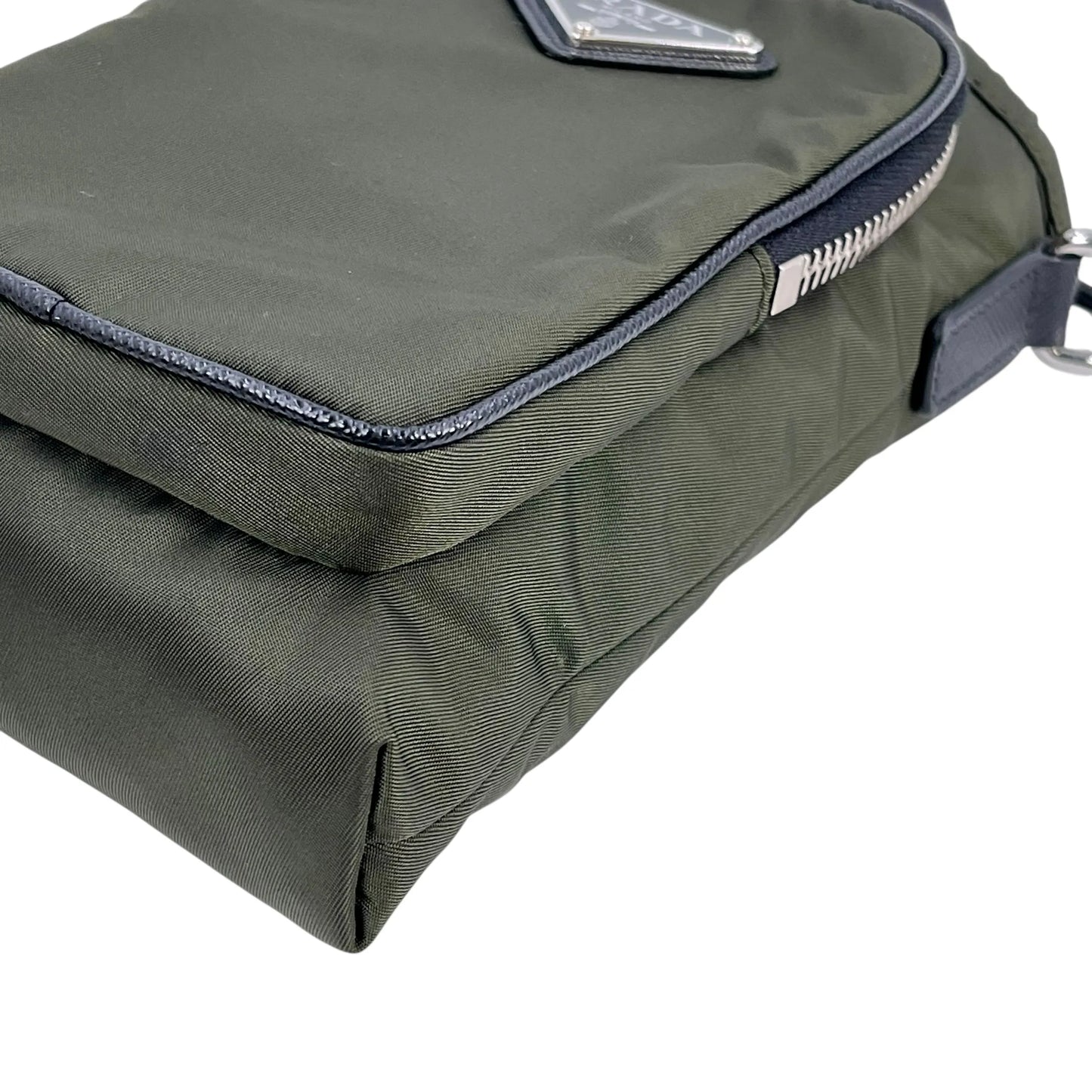PRADA Re-Nylon Phone Case Shoulder Bag - Khaki