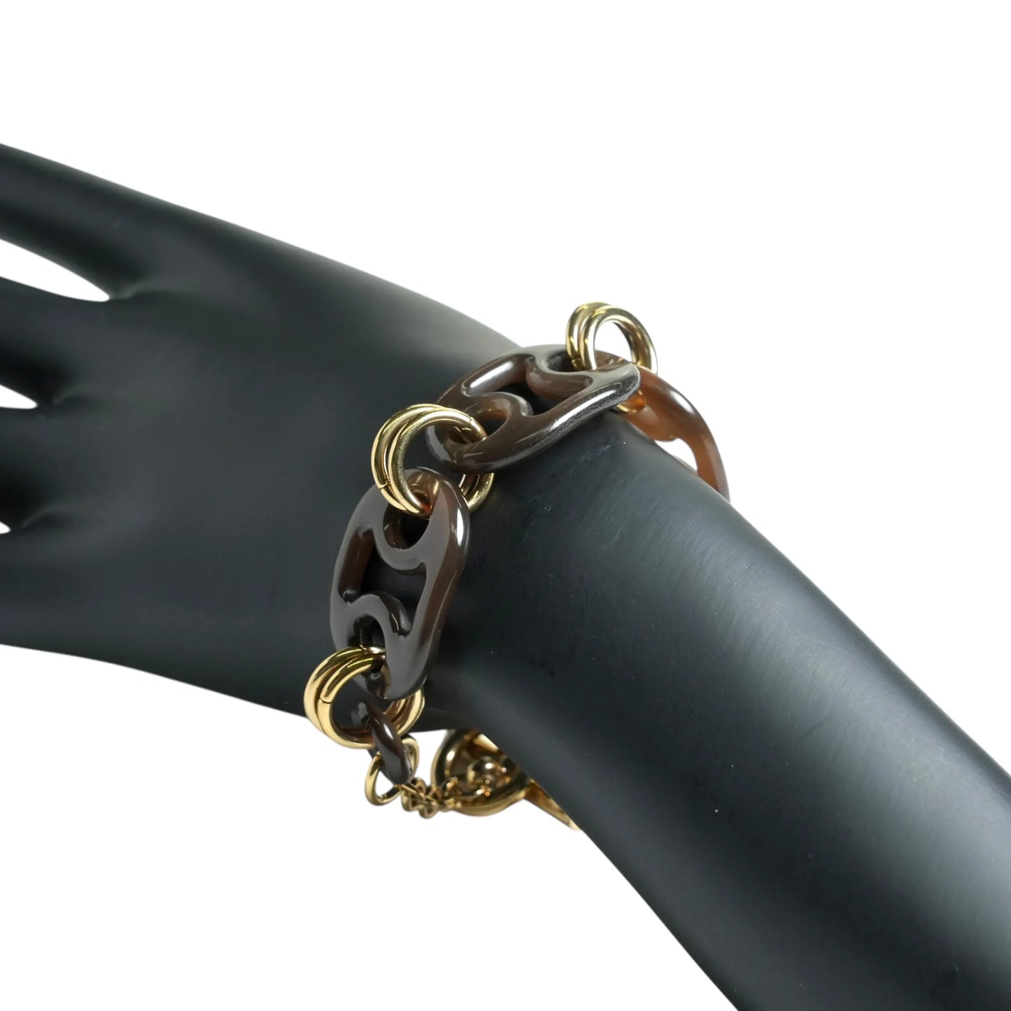 Hermès Eurydice Buffalo Horn Bracelet T2 - Gold Plated