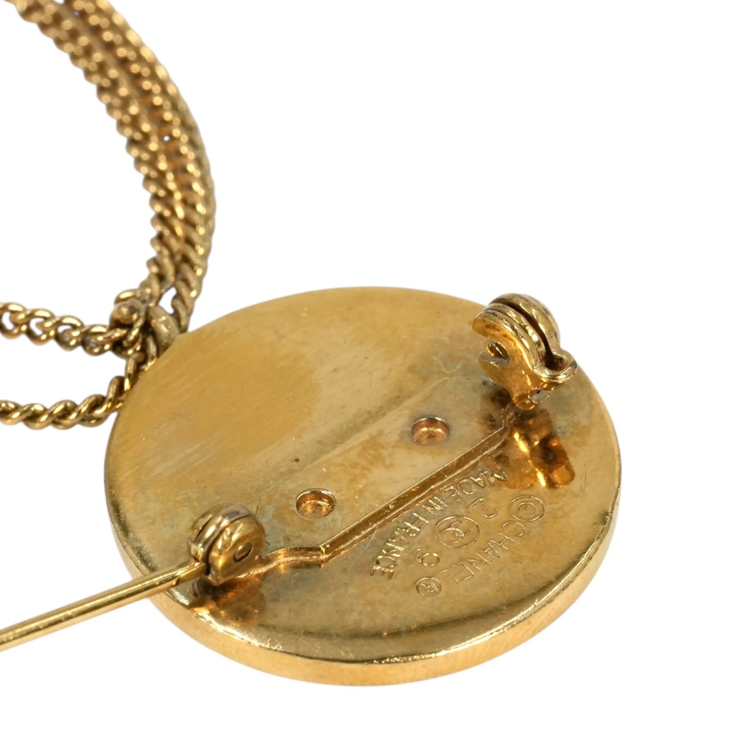 CHANEL Materasse CC Logo Brooch 29 - Gold Plated