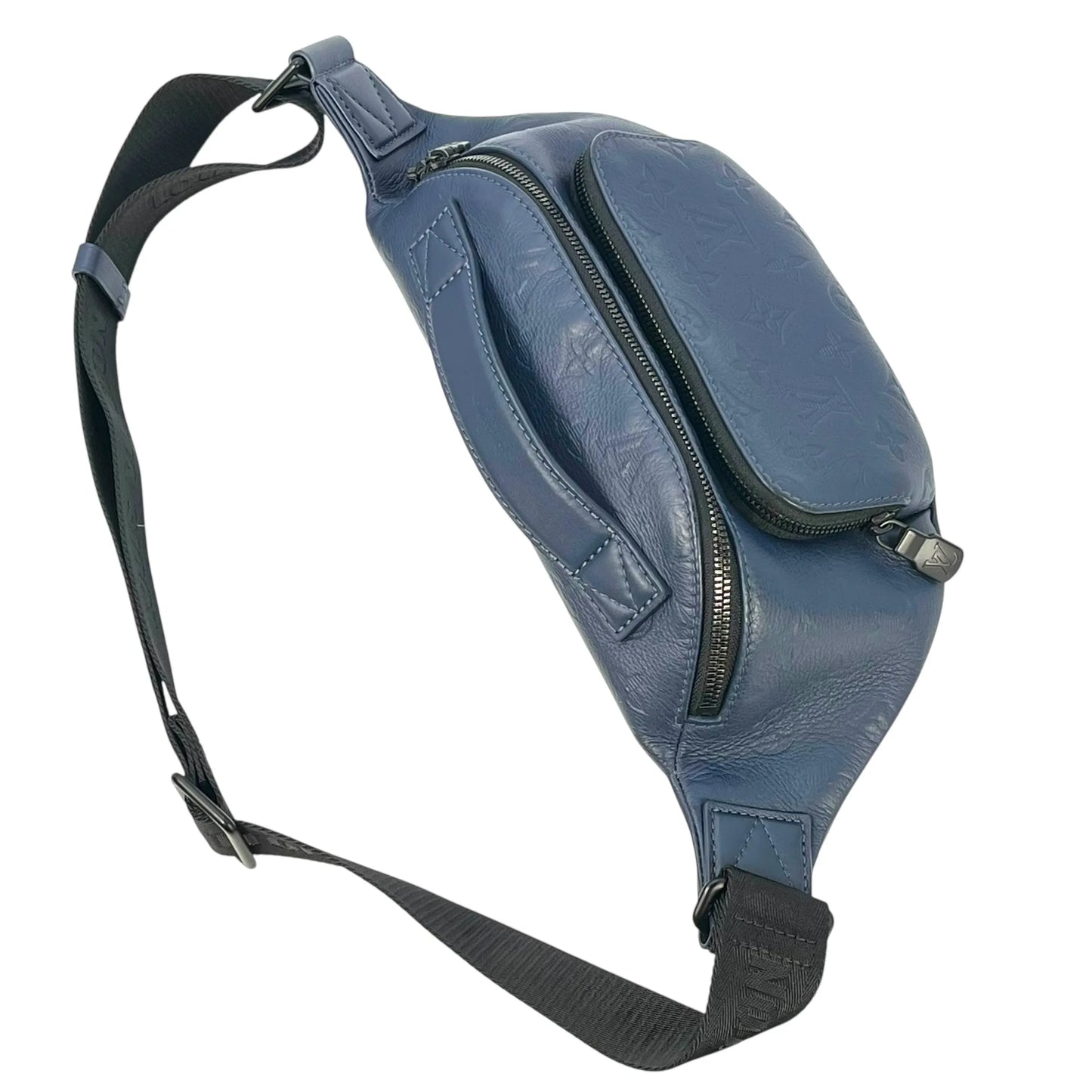 Louis Vuitton Monogram Shadow Discovery Bum Bag Body Bag - Navy