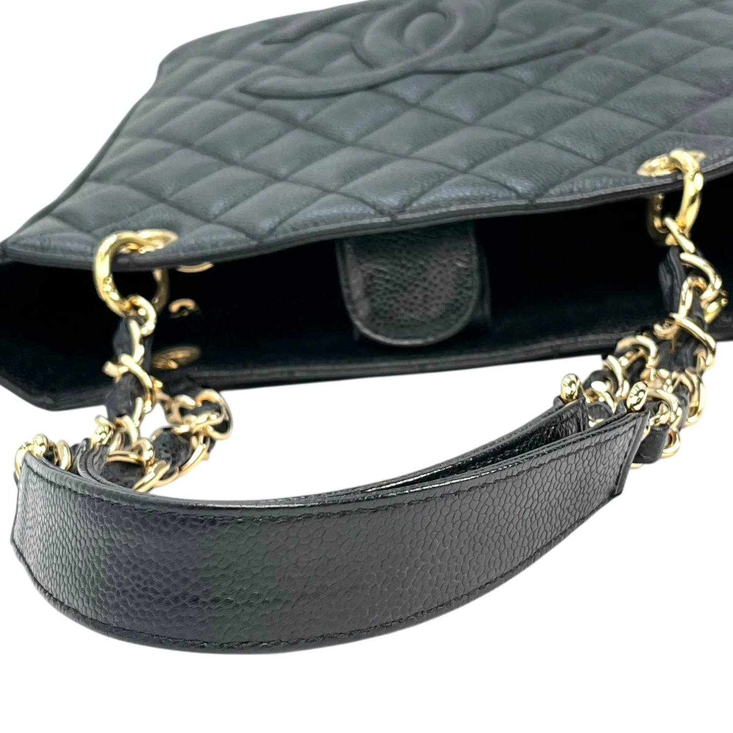 CHANEL PST Cain Tote Bag - Black