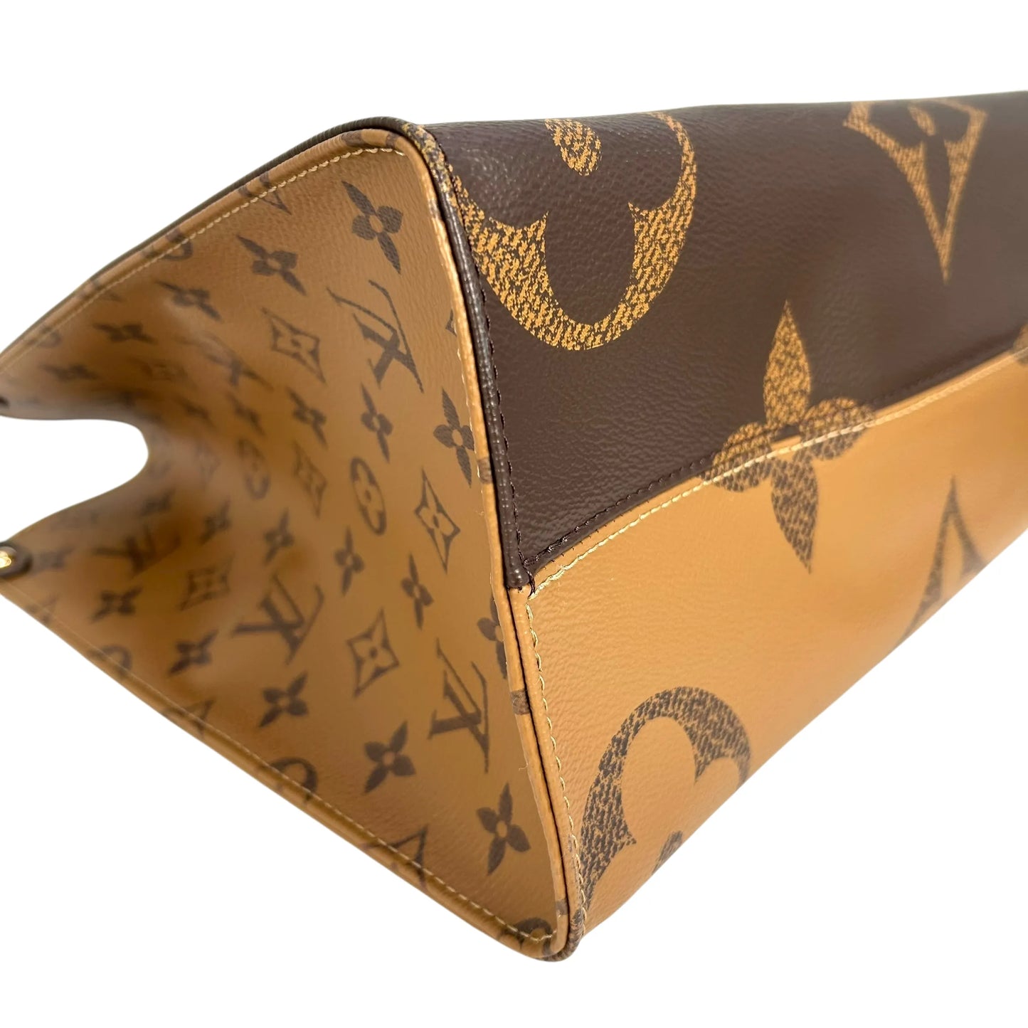 Louis Vuitton On The Go MM Hand Bag Shoulder Bag - Brown - 34948