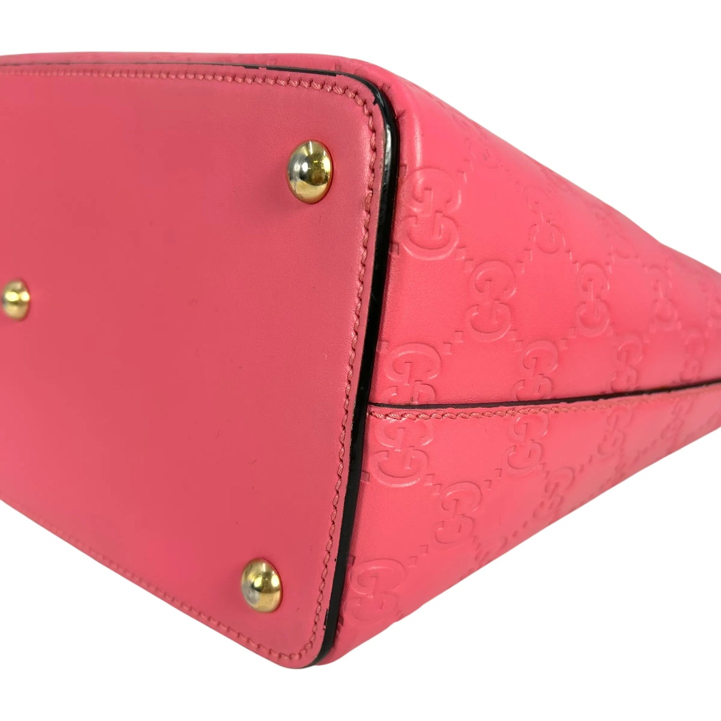 GUCCI Guccissima Leather Hand Bag Shoulder Bag - Pink