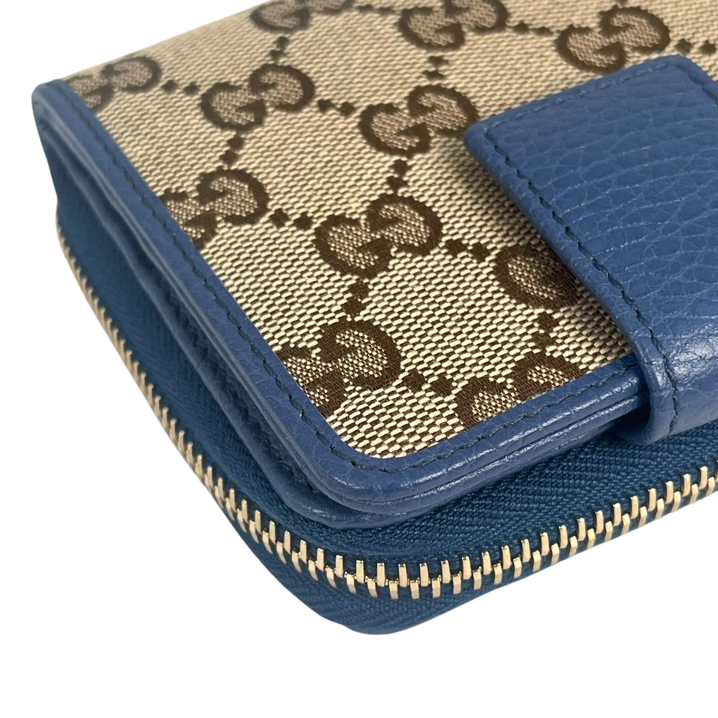 GUCCI GG Canvas Compact Wallet - Brown