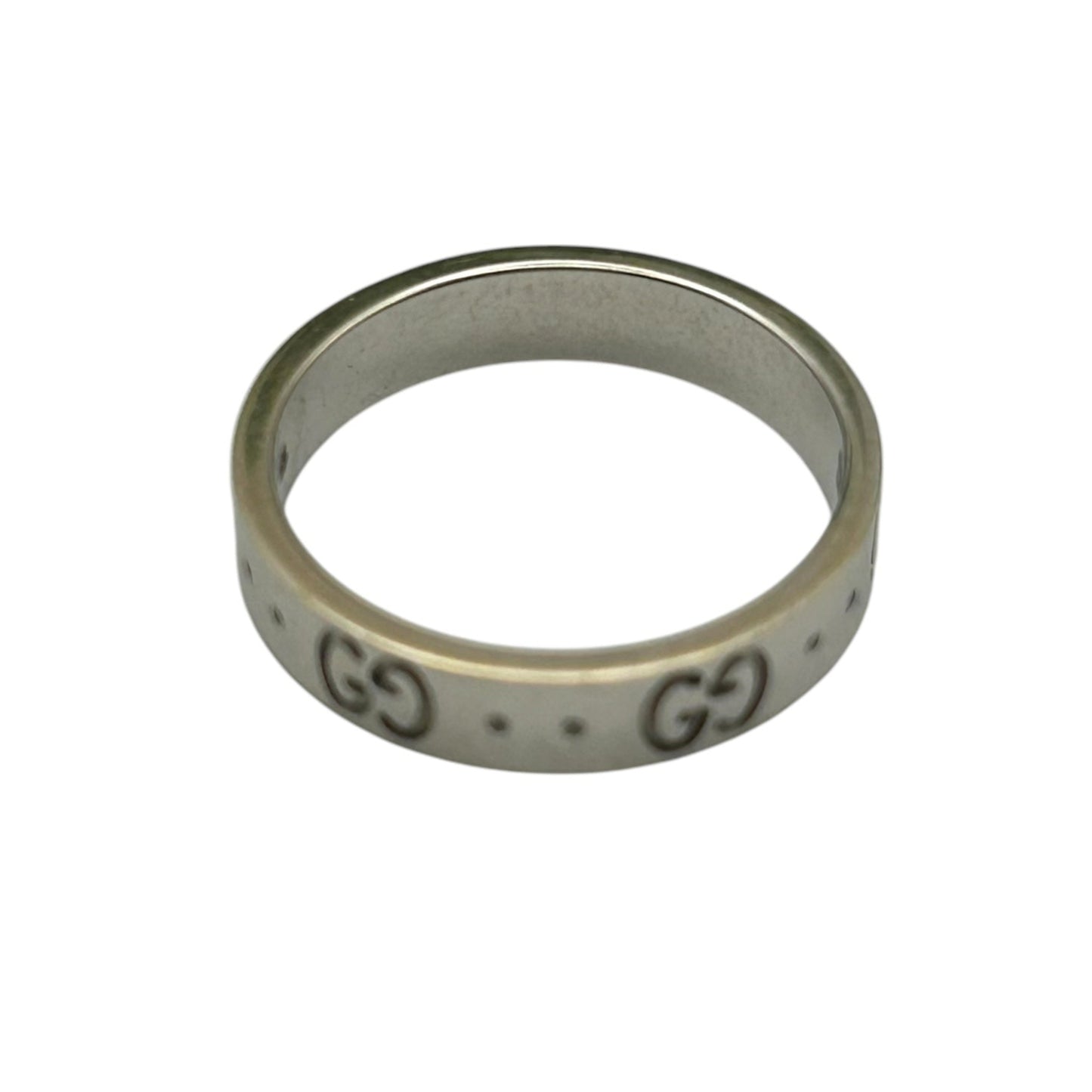 GUCCI Icon Ring 18KWG Jewelry