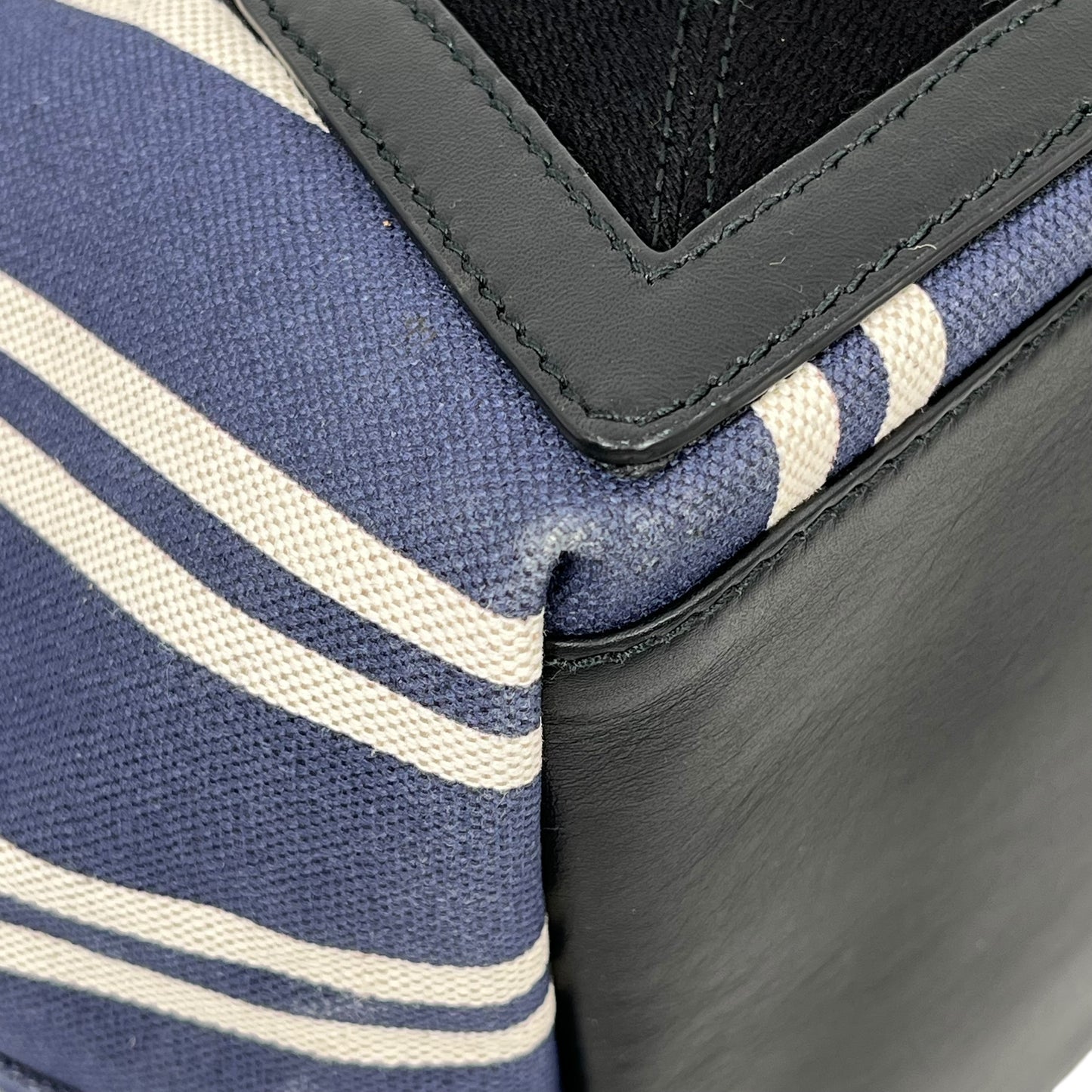BALENCIAGA Stripe Navy Cabas