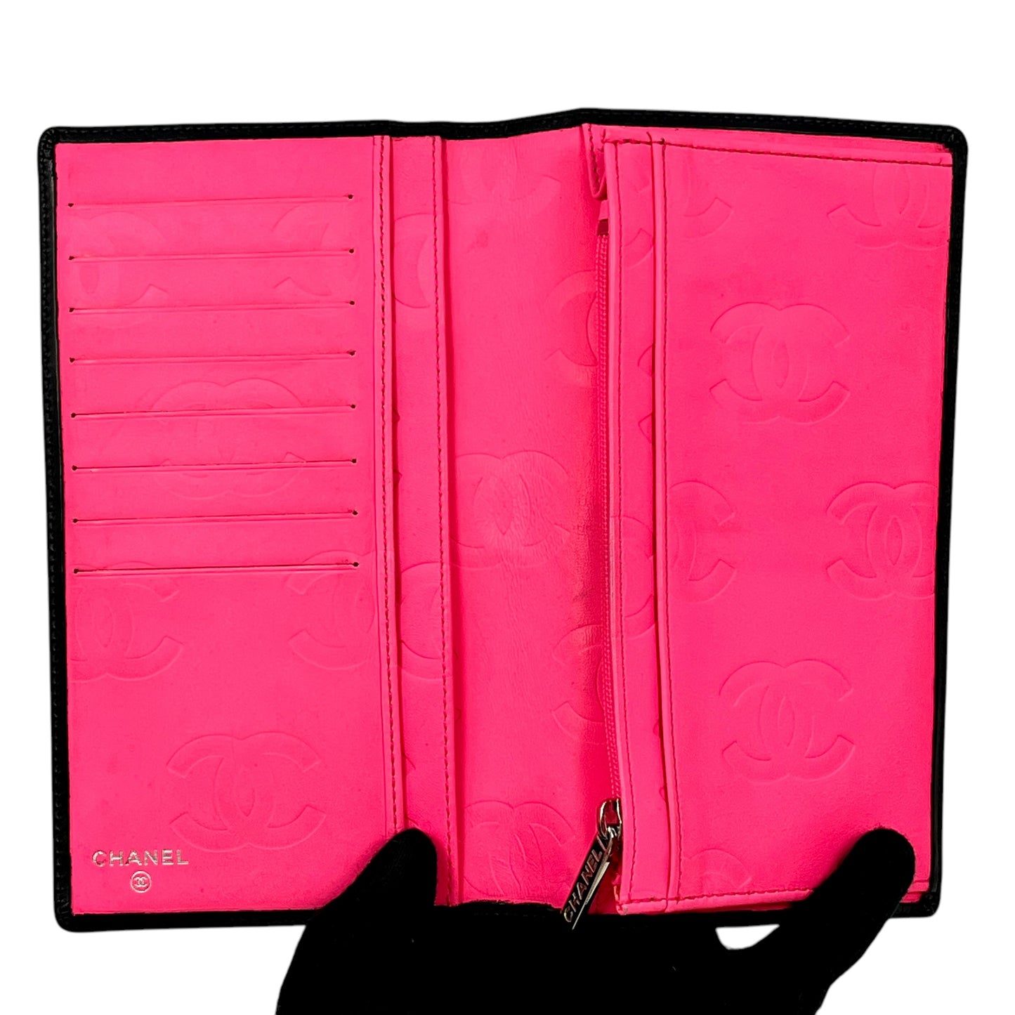 CHANEL Cambon Line Bi-Fold Long Wallet