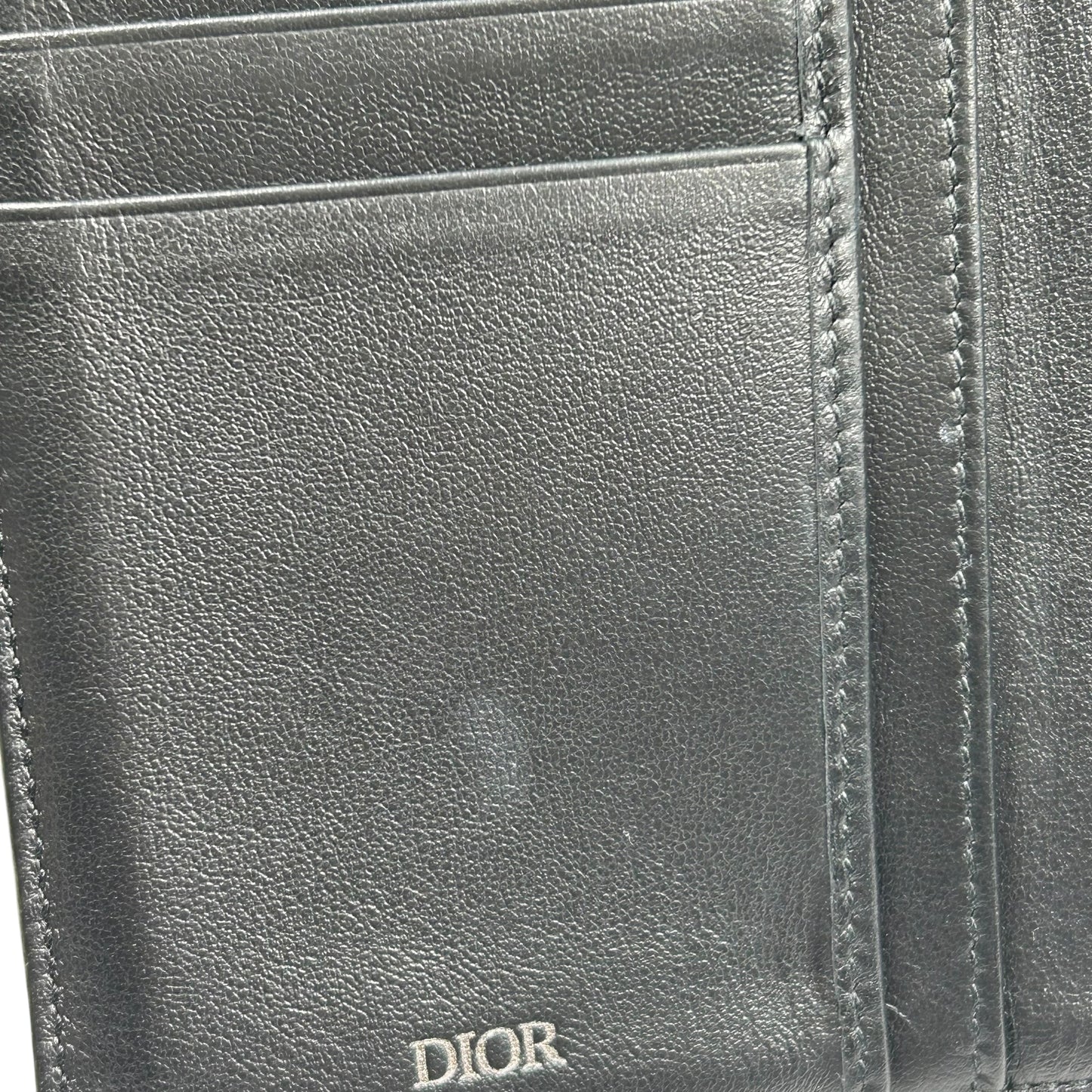 Dior Oblique Vertical Long Wallet - Black