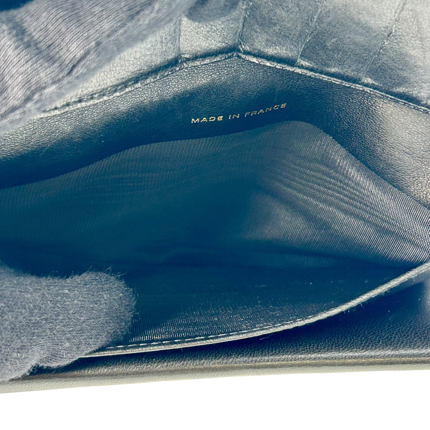 CHANEL Caviar Skin Coco Mark Kiss Lock Long Wallet - Black