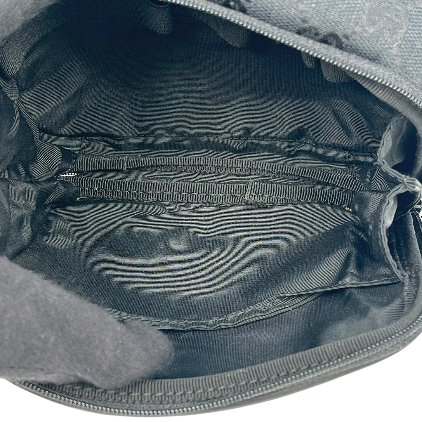 GUCCI GG Canvas Shoulder Pouch Mini Bag - Black