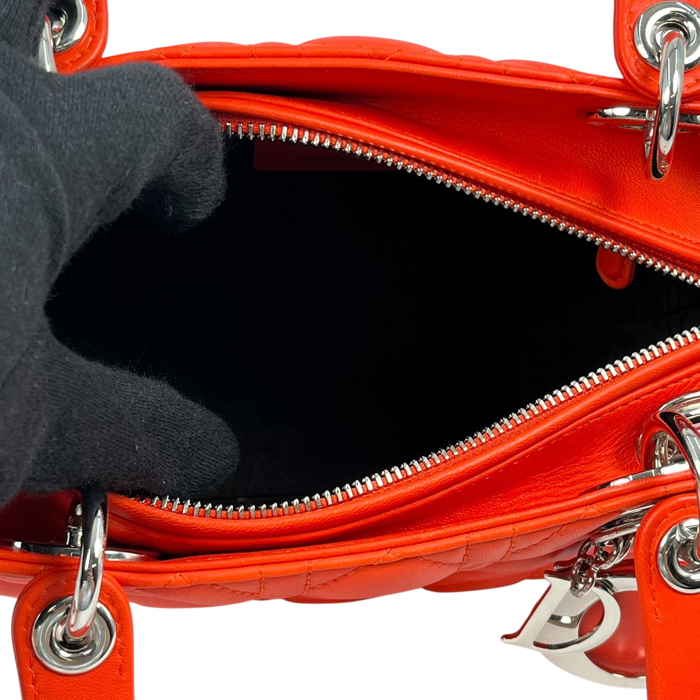 Dior Lady Dior 2way Bag - Orange