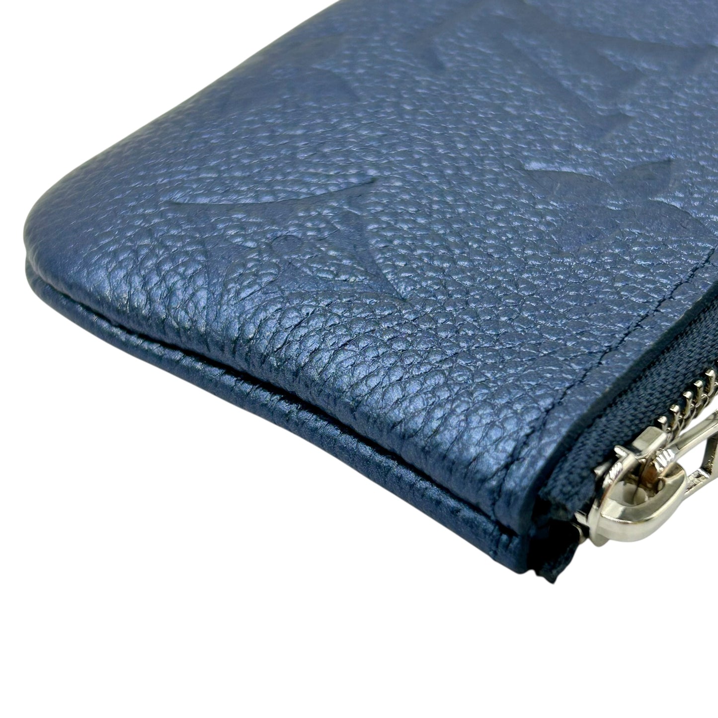 Louis Vuitton Monogram Empreinte Pochette Cles Coin Case - Blue