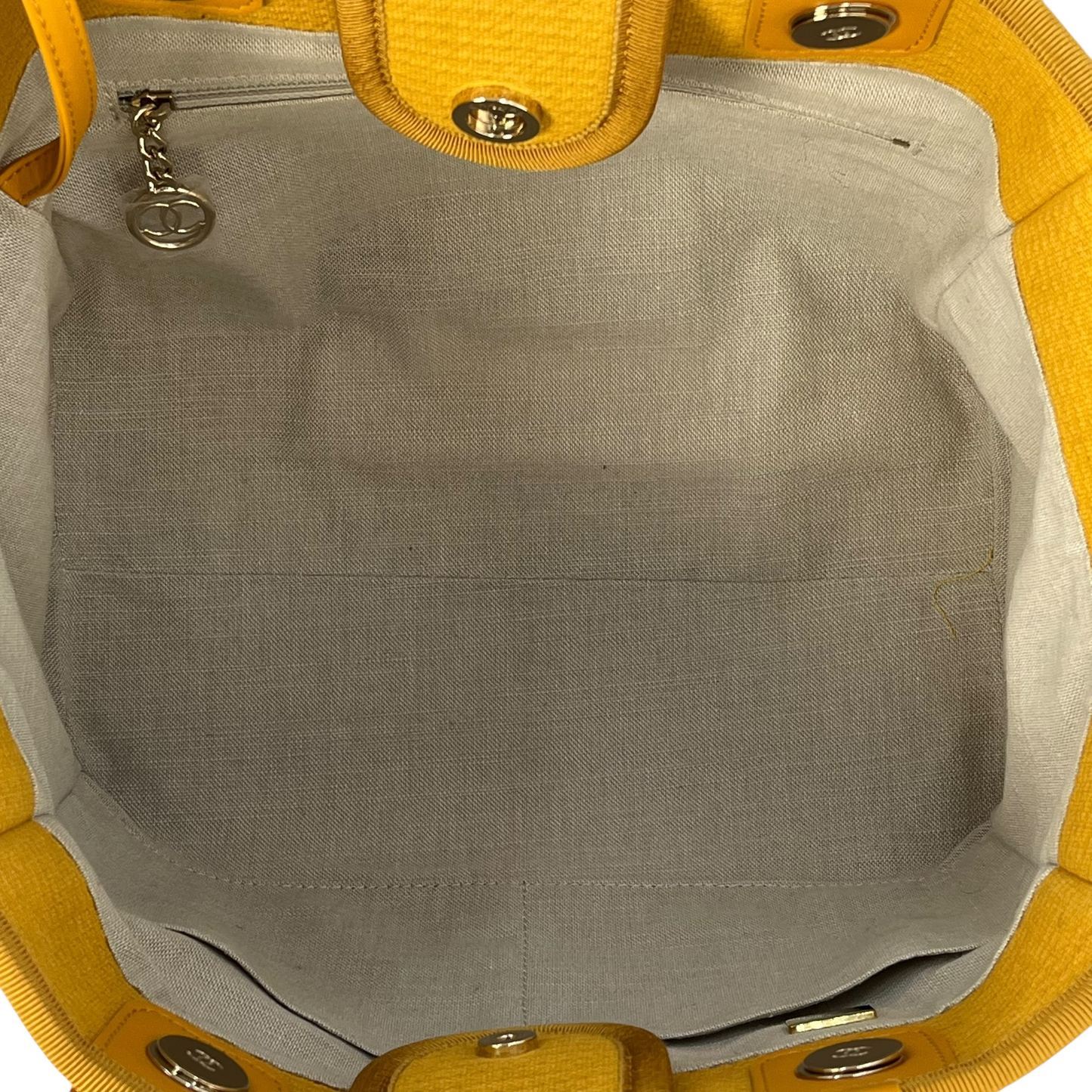 CHANEL Deauville Tote Bag - Yellow