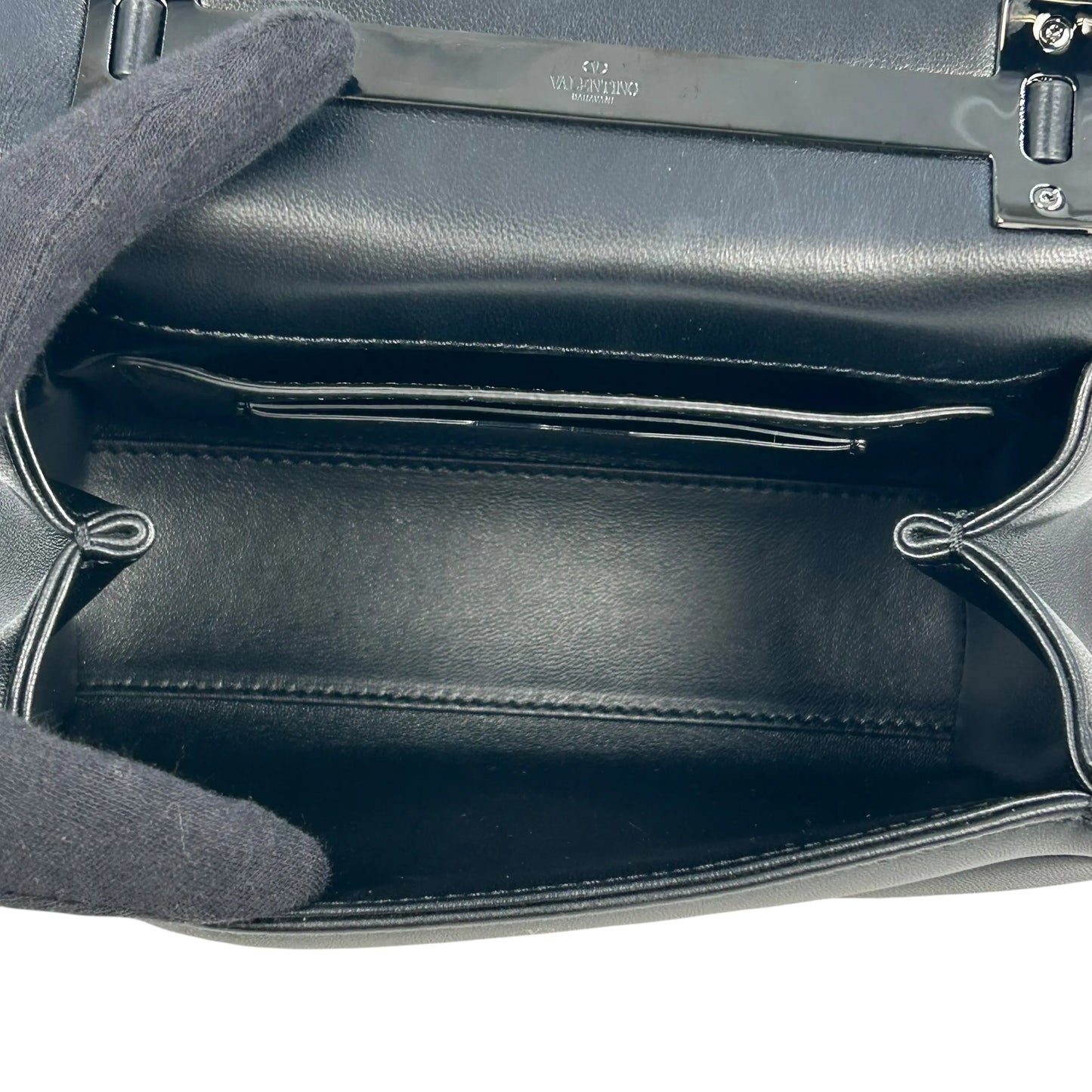 VALENTINO Garavani One Stud Hand Bag Shoulder Bag - Black
