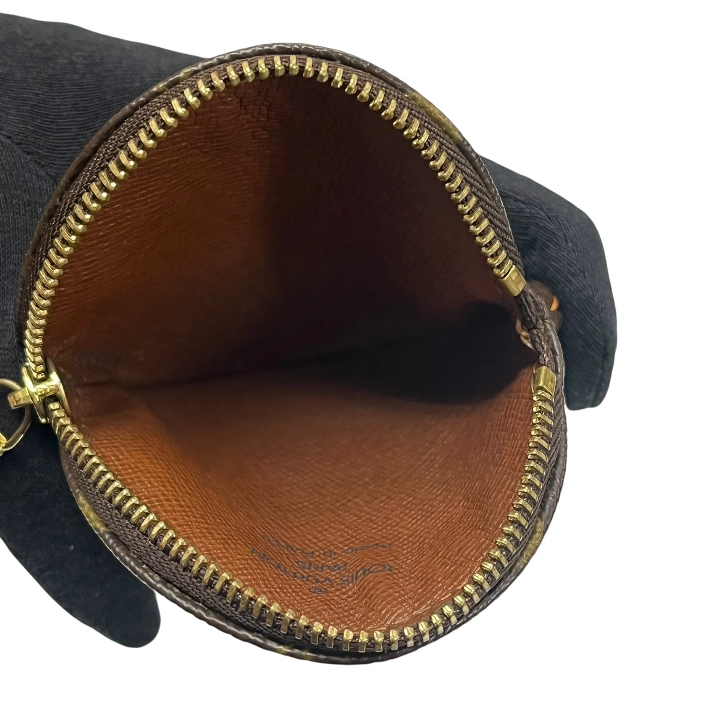 Louis Vuitton Monogram Porte-Monnaie Rond Coin Case - Brown