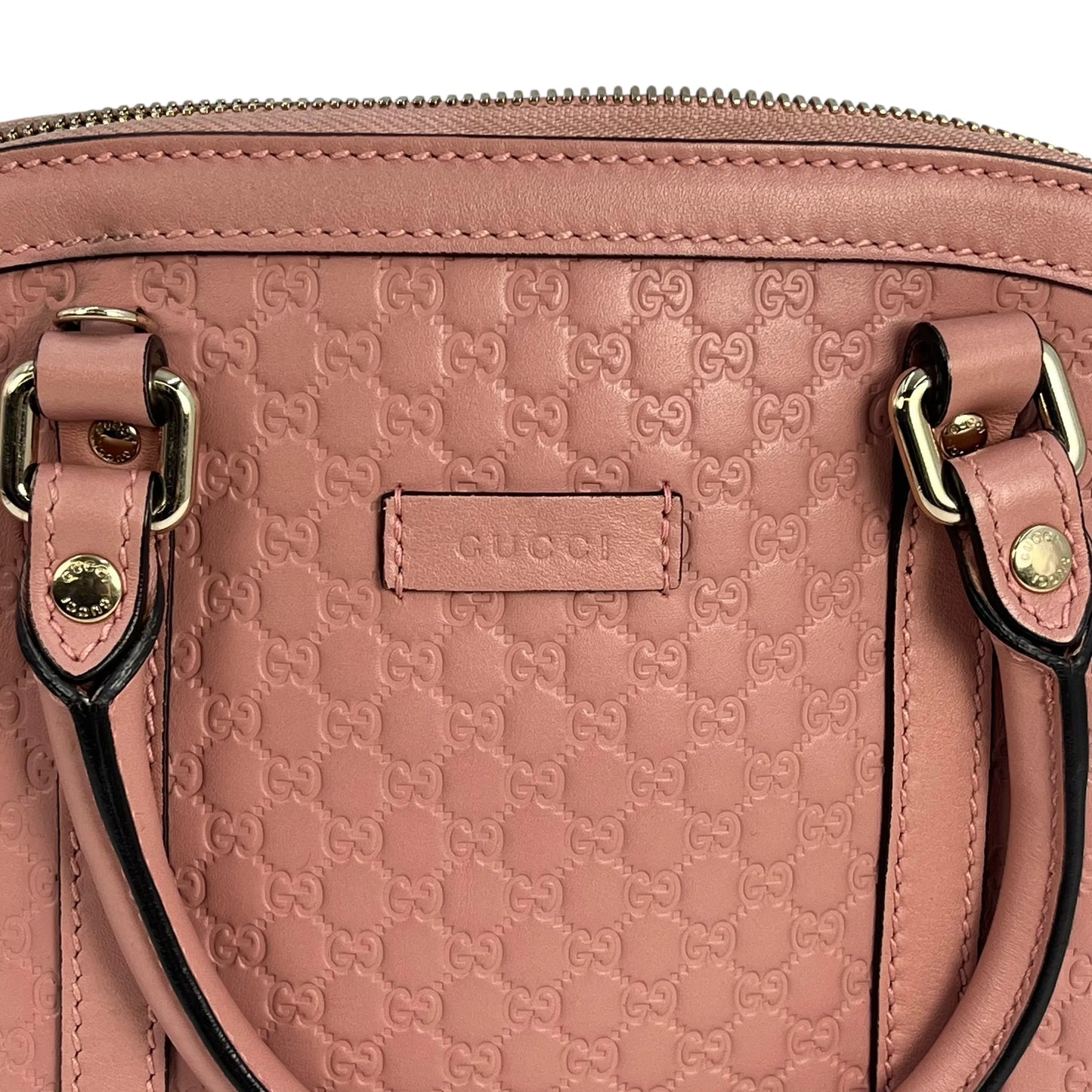 GUCCI Microssima Nice Dome Hand Bag Shoulder Bag - Pink