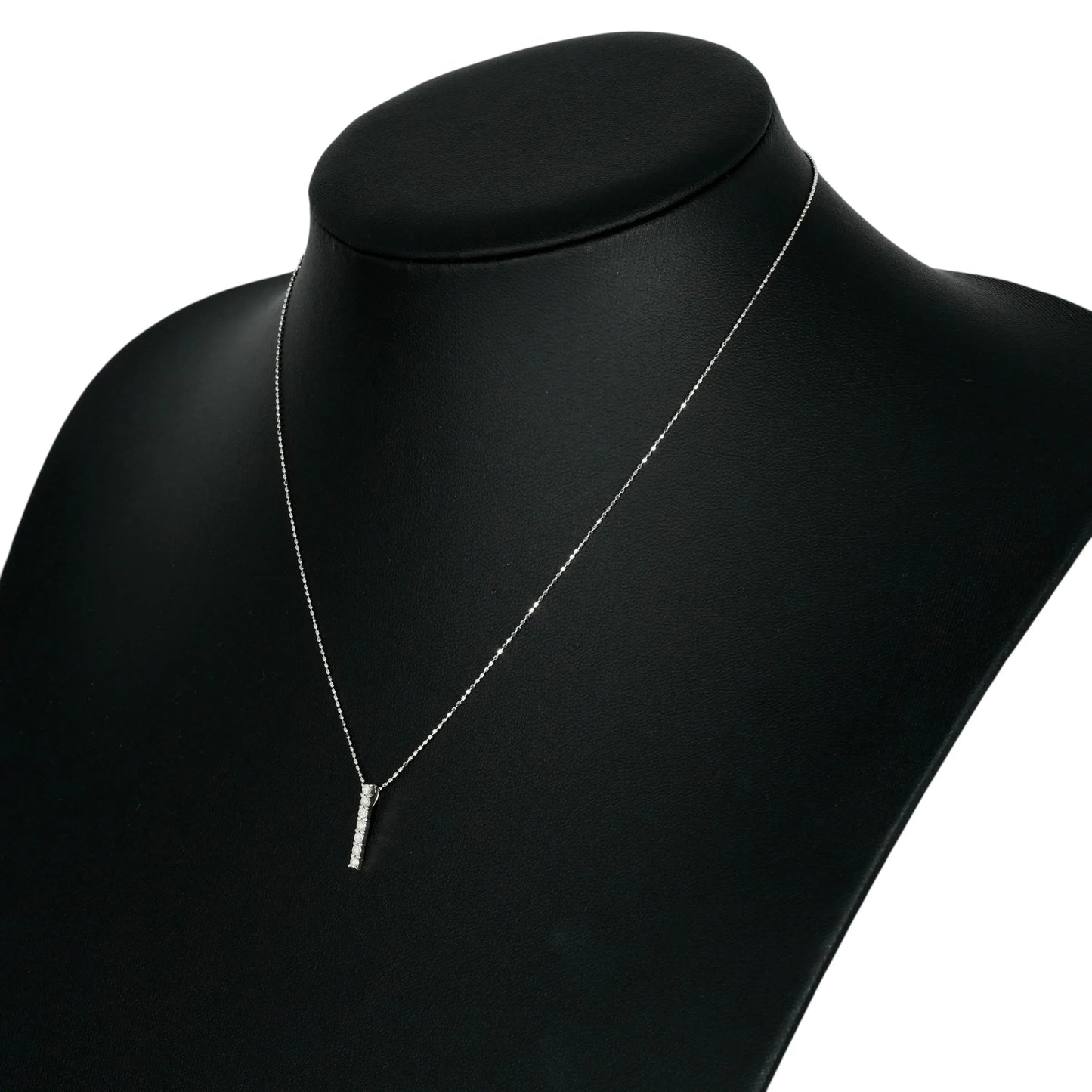 K14WG 7P Diamond Necklace