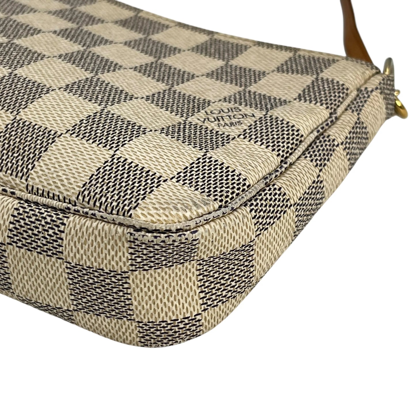 Louis Vuitton Damier Azur Pochette Accessories Pouch - White