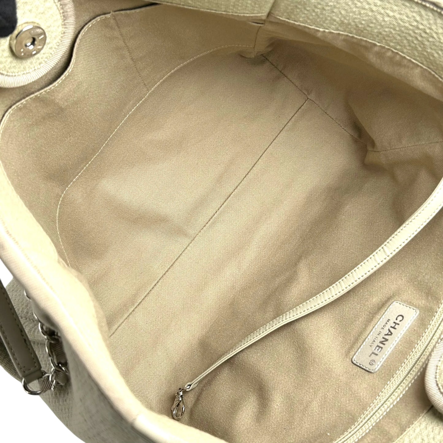 CHANEL Deauville Tote Bag - Cream Beige