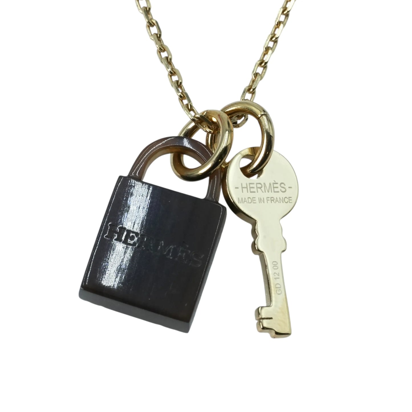 Hermès Amulettes Padlock PM Necklace - Gold Plated