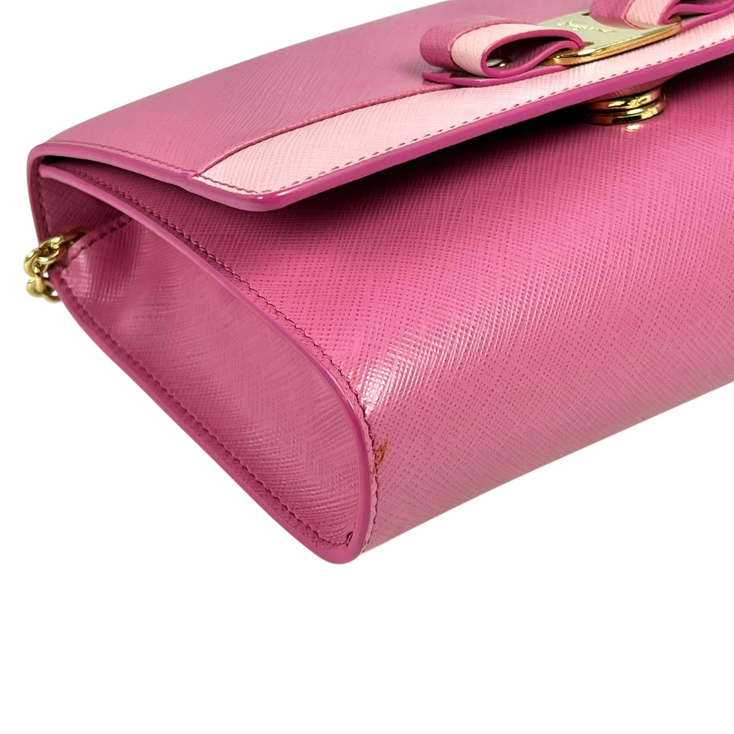 Ferragamo Vera Ribbon Shoulder Bag - Pink