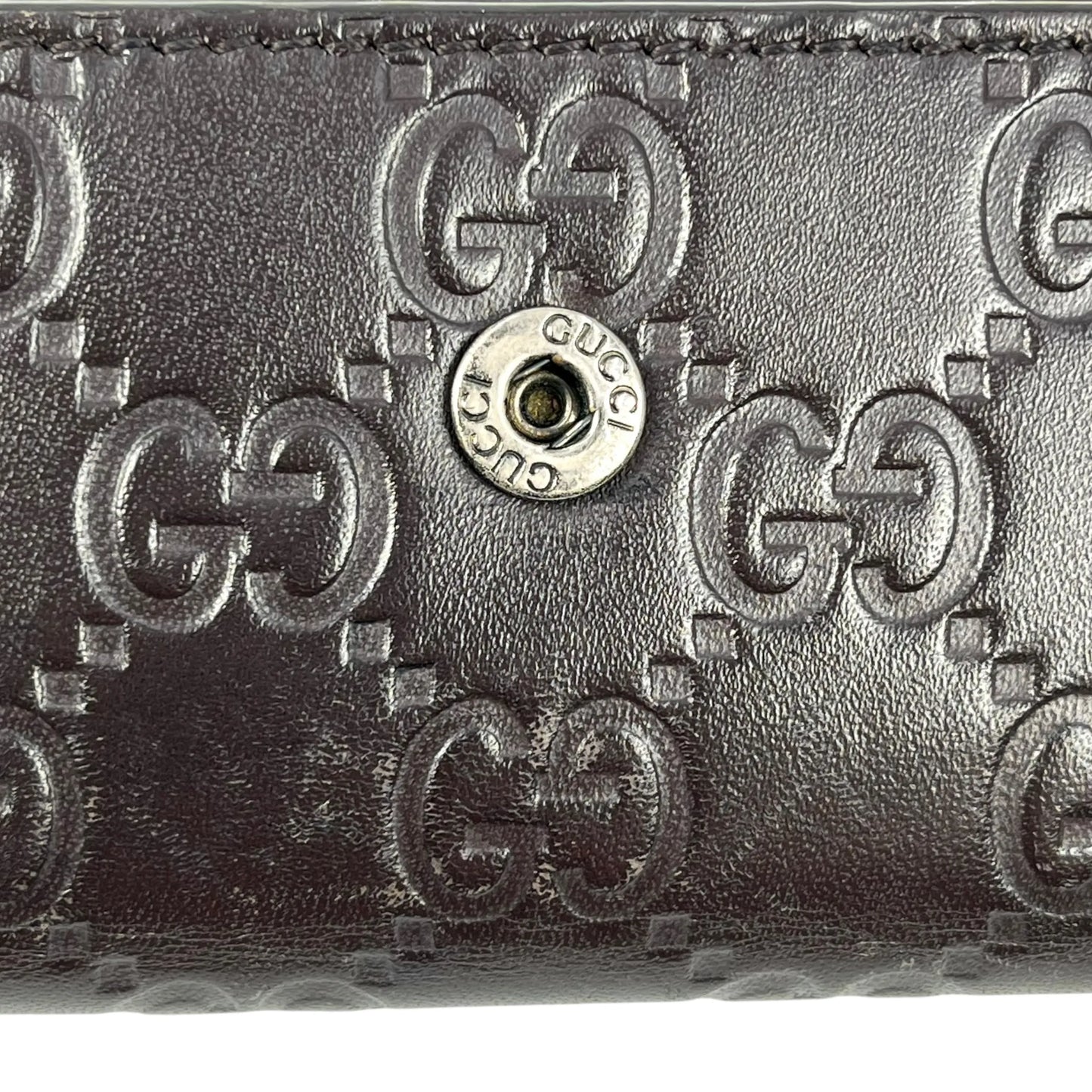 GUCCI Guccissima Key Case - Darkbrown