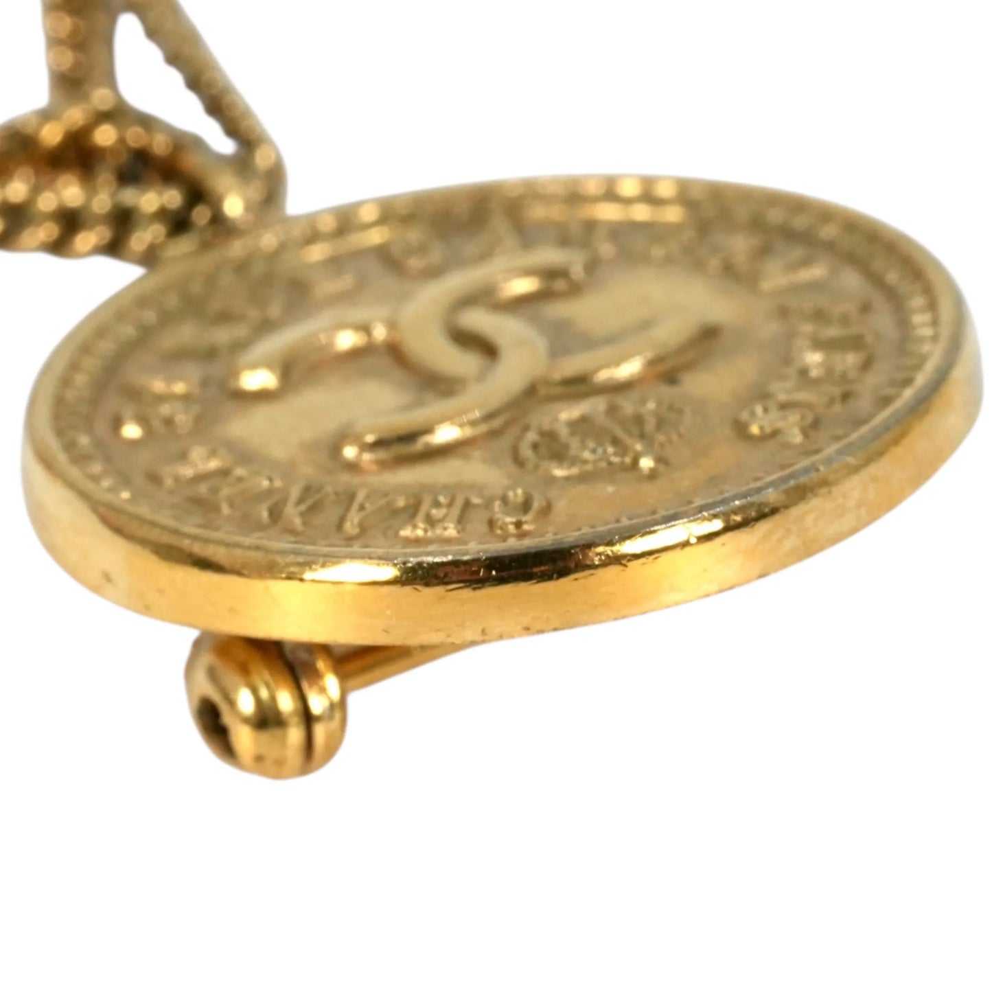 CHANEL Materasse CC Logo Brooch 29 - Gold Plated