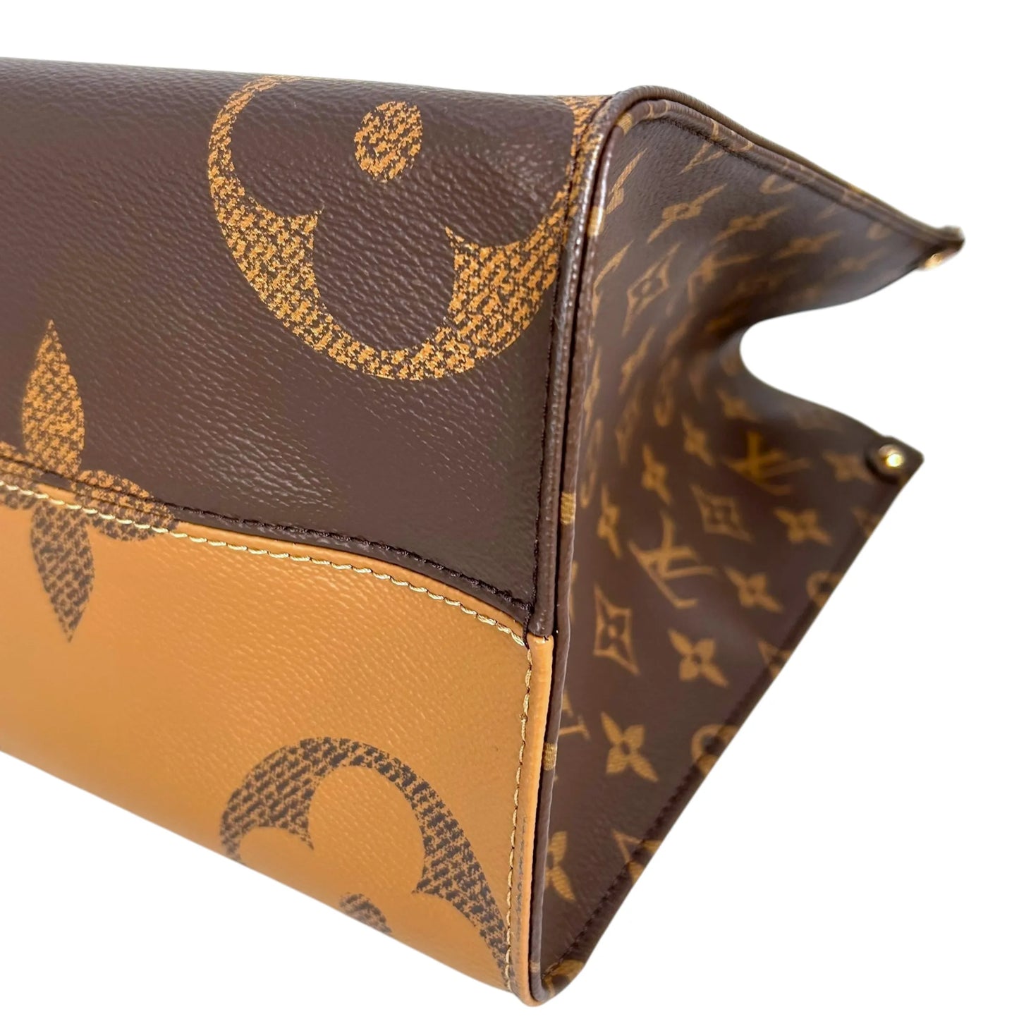 Louis Vuitton On The Go MM Hand Bag Shoulder Bag - Brown - 34948