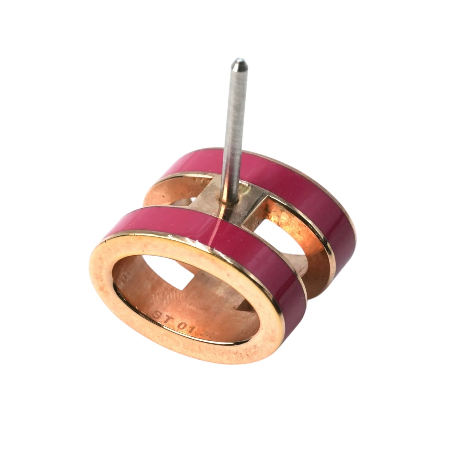 Hermès Mini Pop H Earring - Pink - Metal