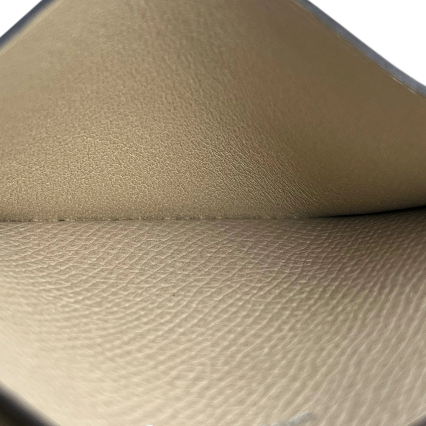 HERMES Bean Mini Business Card Holder Compact Wallet - Beige