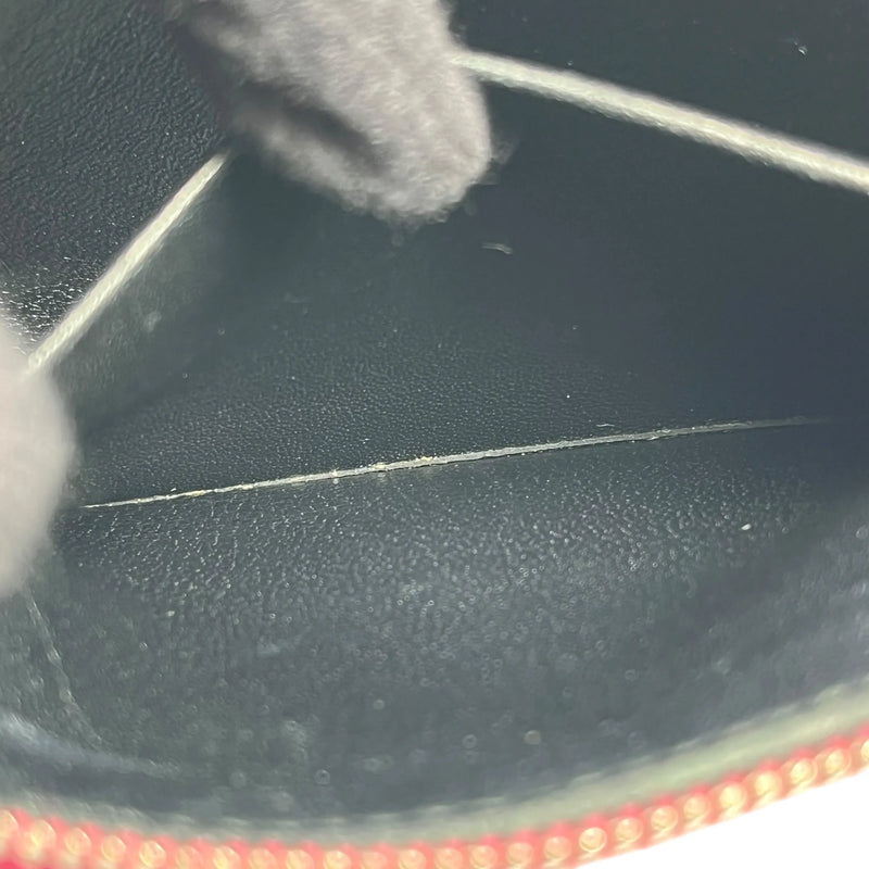 BALENCIAGA Ville Logo Leather Pouch Clutch Bag - Pink